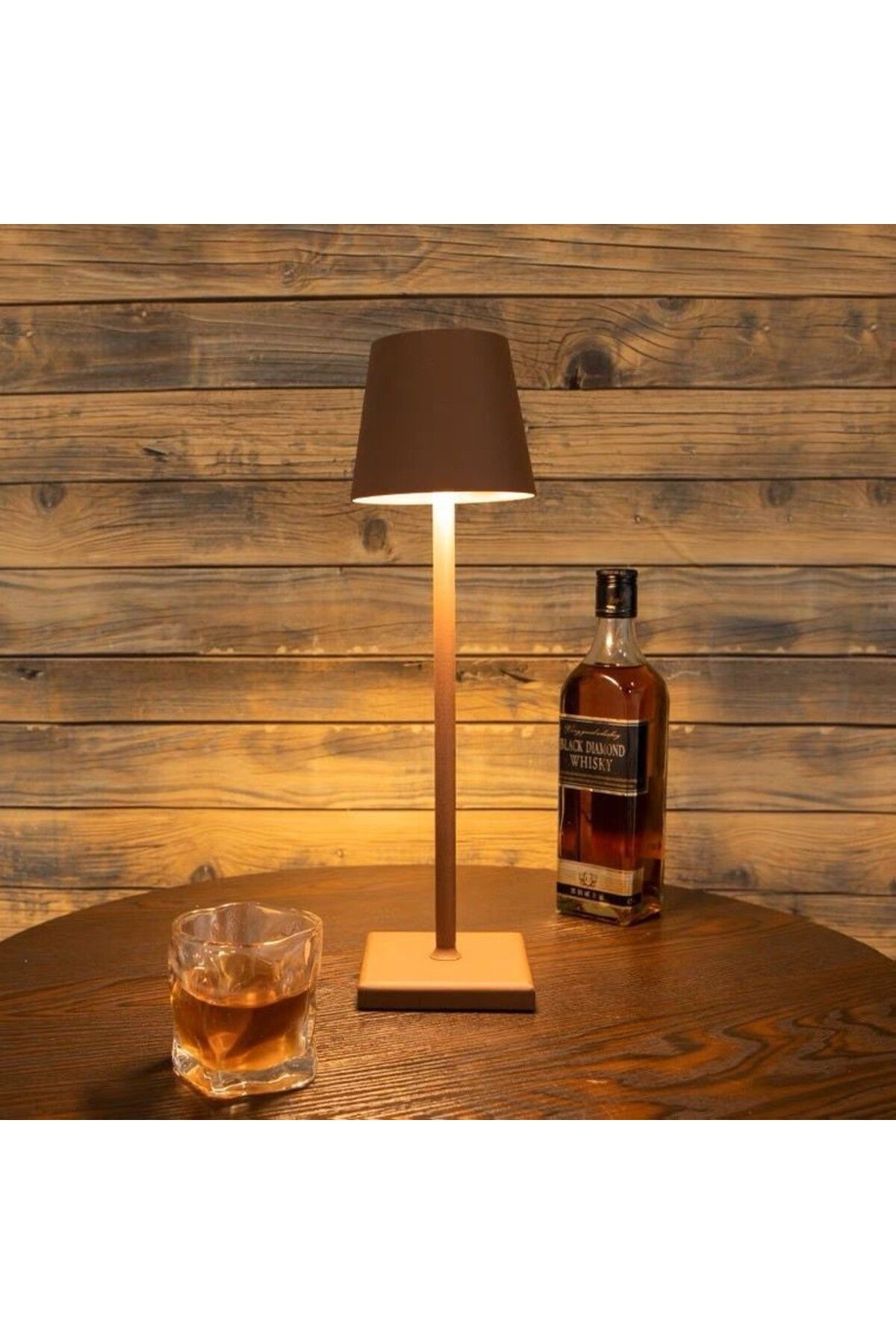 Tescomak-Rechargeable touch LED table lamp with gold telescopic rod 3