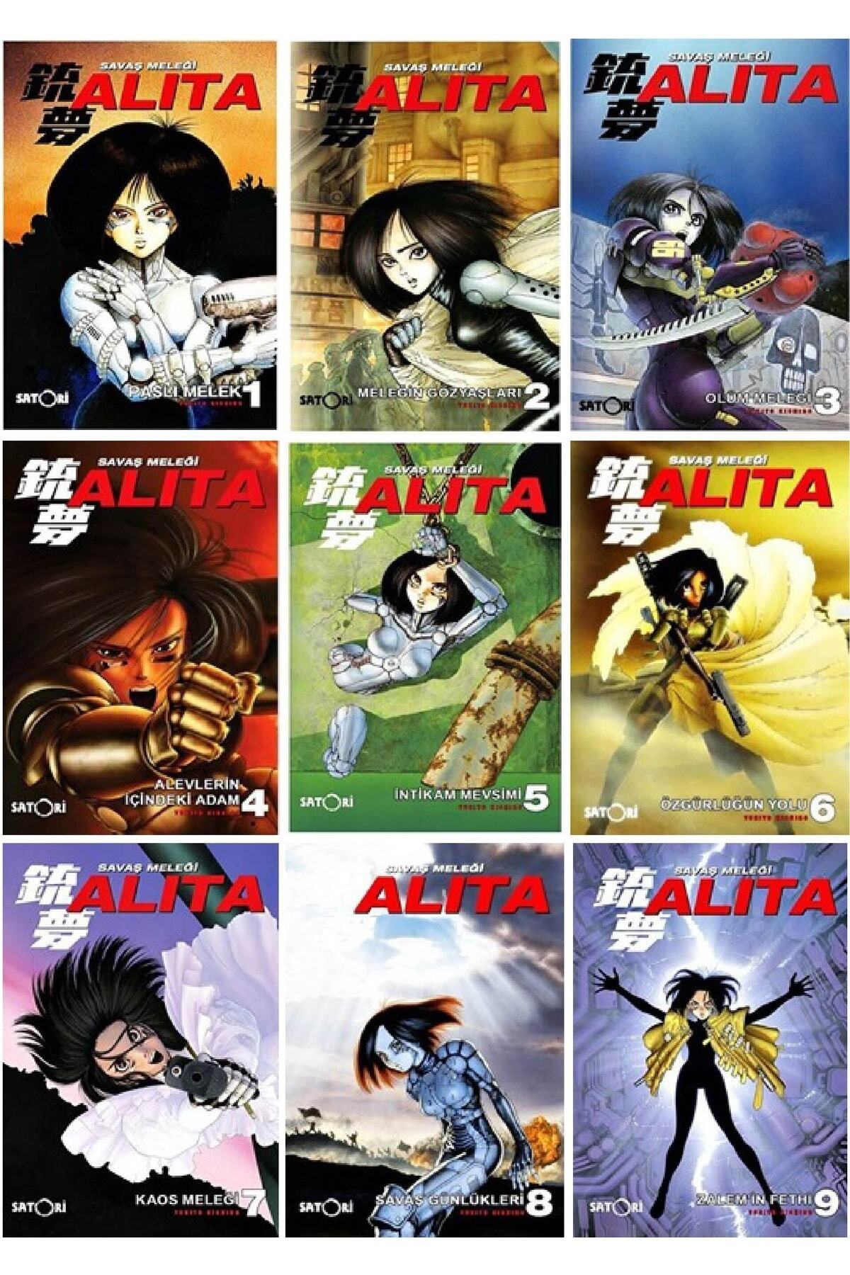 Satori Manga Savaş Meleği Alita 1-2-3-4-5-6-7-8-9. Ciltler (9