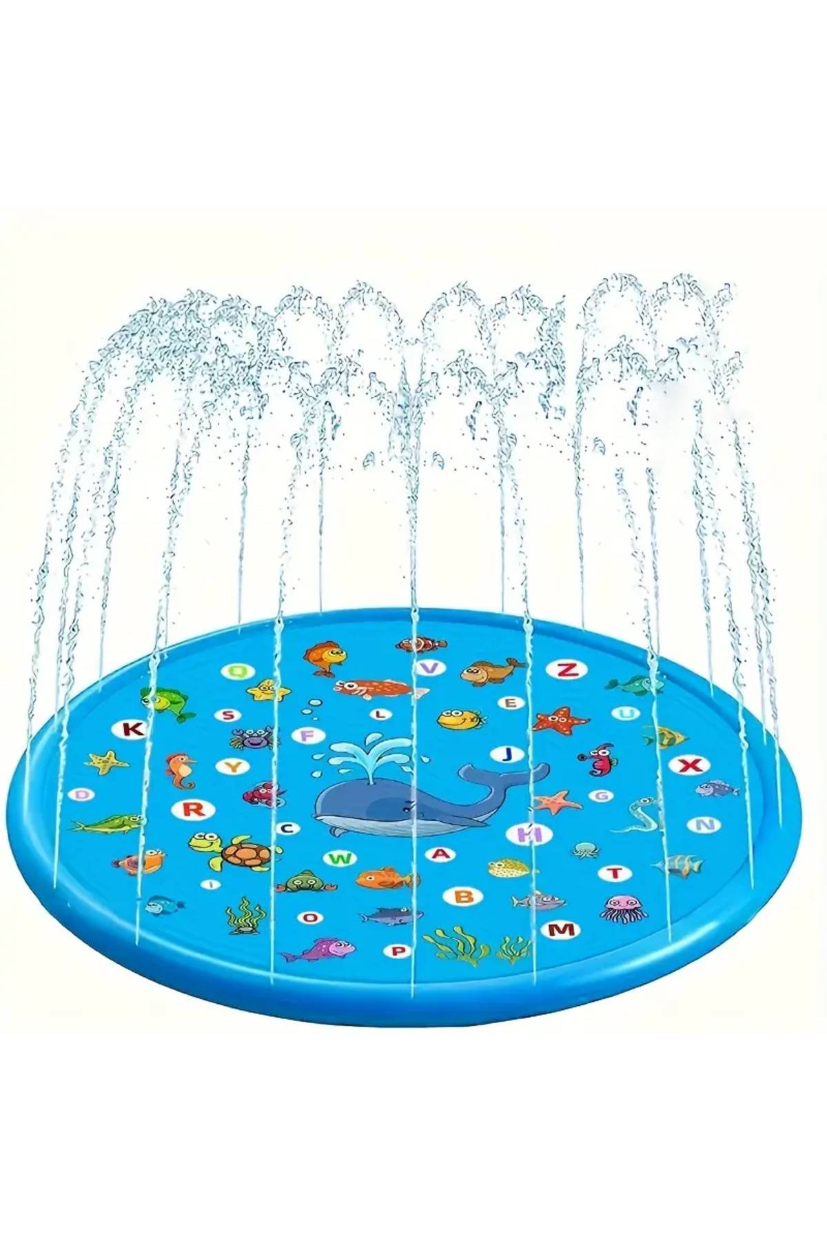 LRS STORE Fıskıyeli Su Fışkırtan Oyun Matı Su Havuzu Su Kaydırağı 100 Cm fotoğrafı 3 (önizleme)