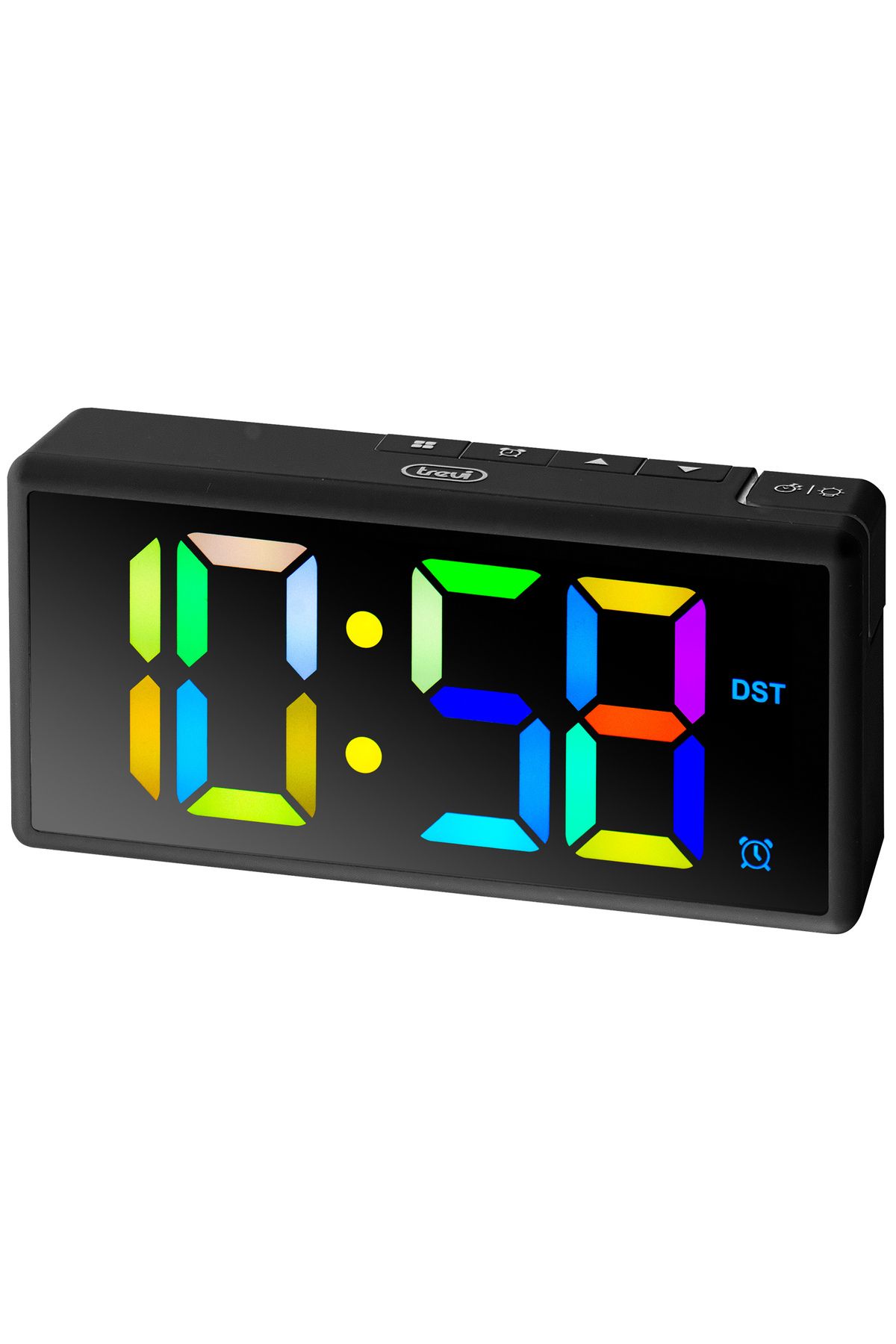 Trevi-Digital room clock 0088600 16 cm screen 5 cm digits multicolor display alarm function 3
