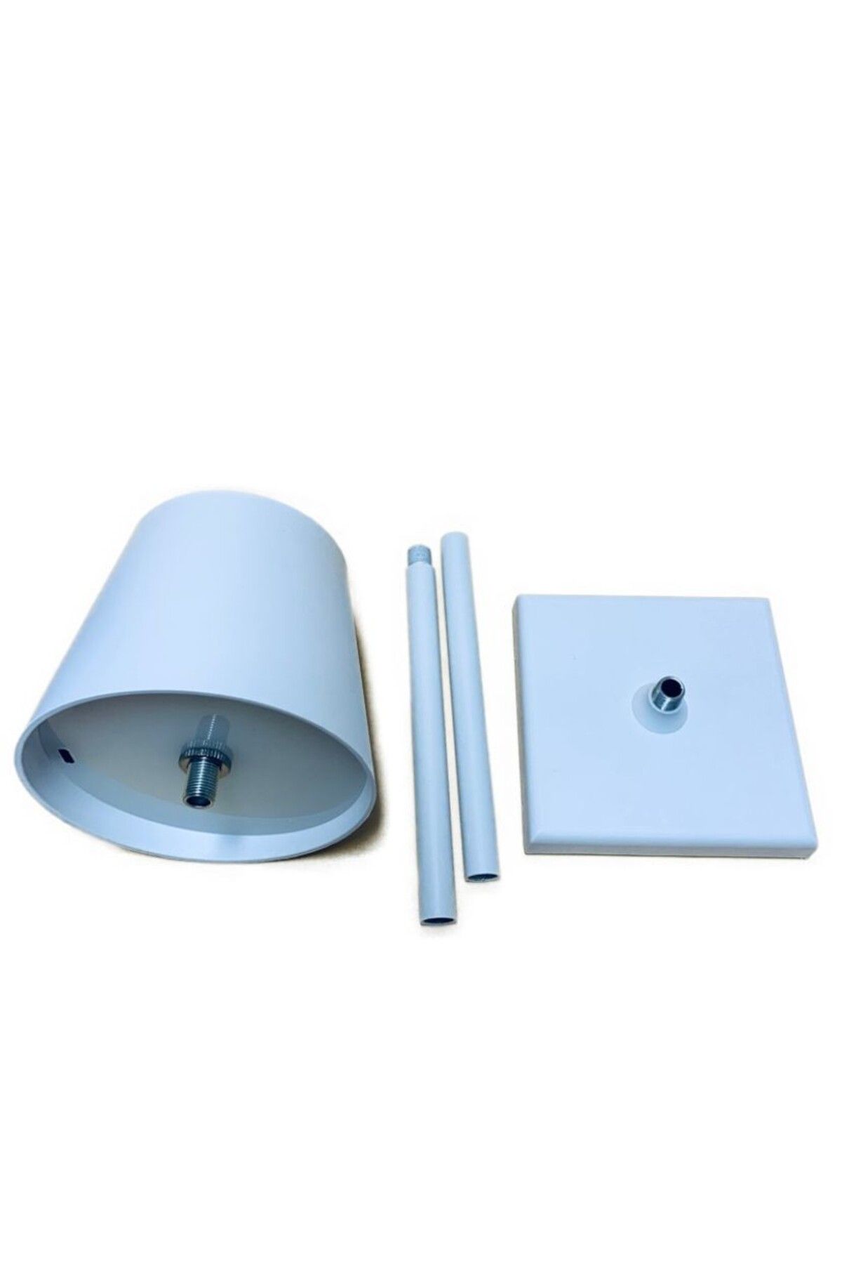 Tescomak-Rechargeable touch LED table lamp with telescopic rod, white 12