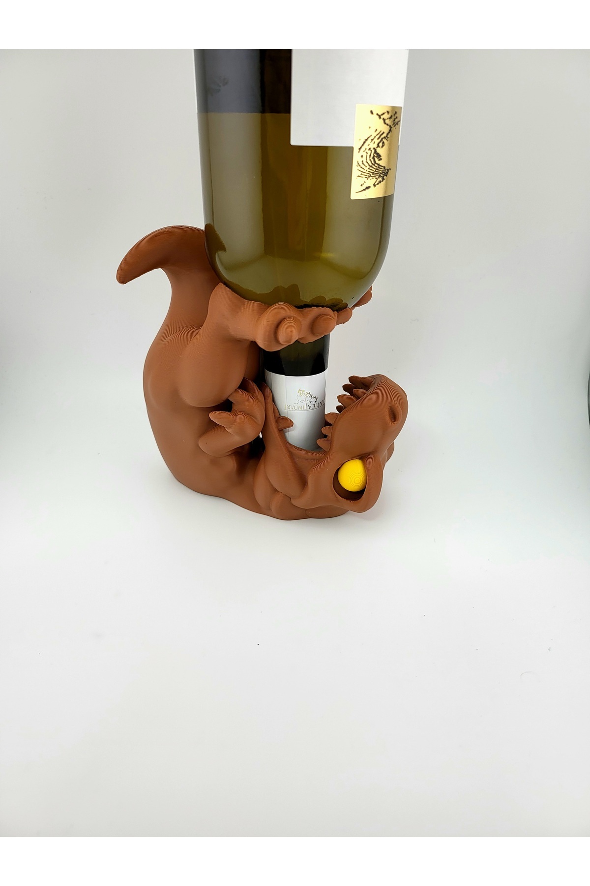 Velociraptor Bottle Holder – 3D Printed Dinosaur Decoration (13 cm)