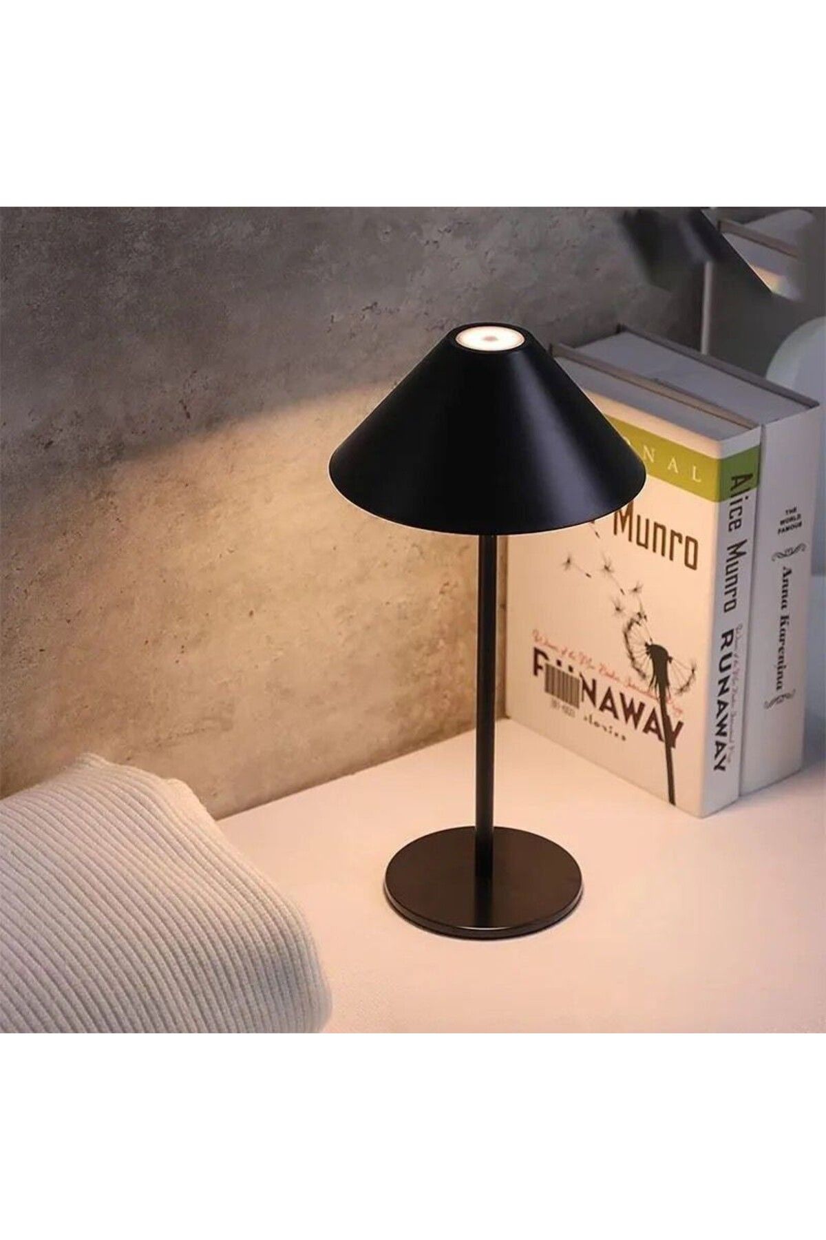 Tescomak-Rechargeable touch LED table lamp, 3 color temperatures, black 13