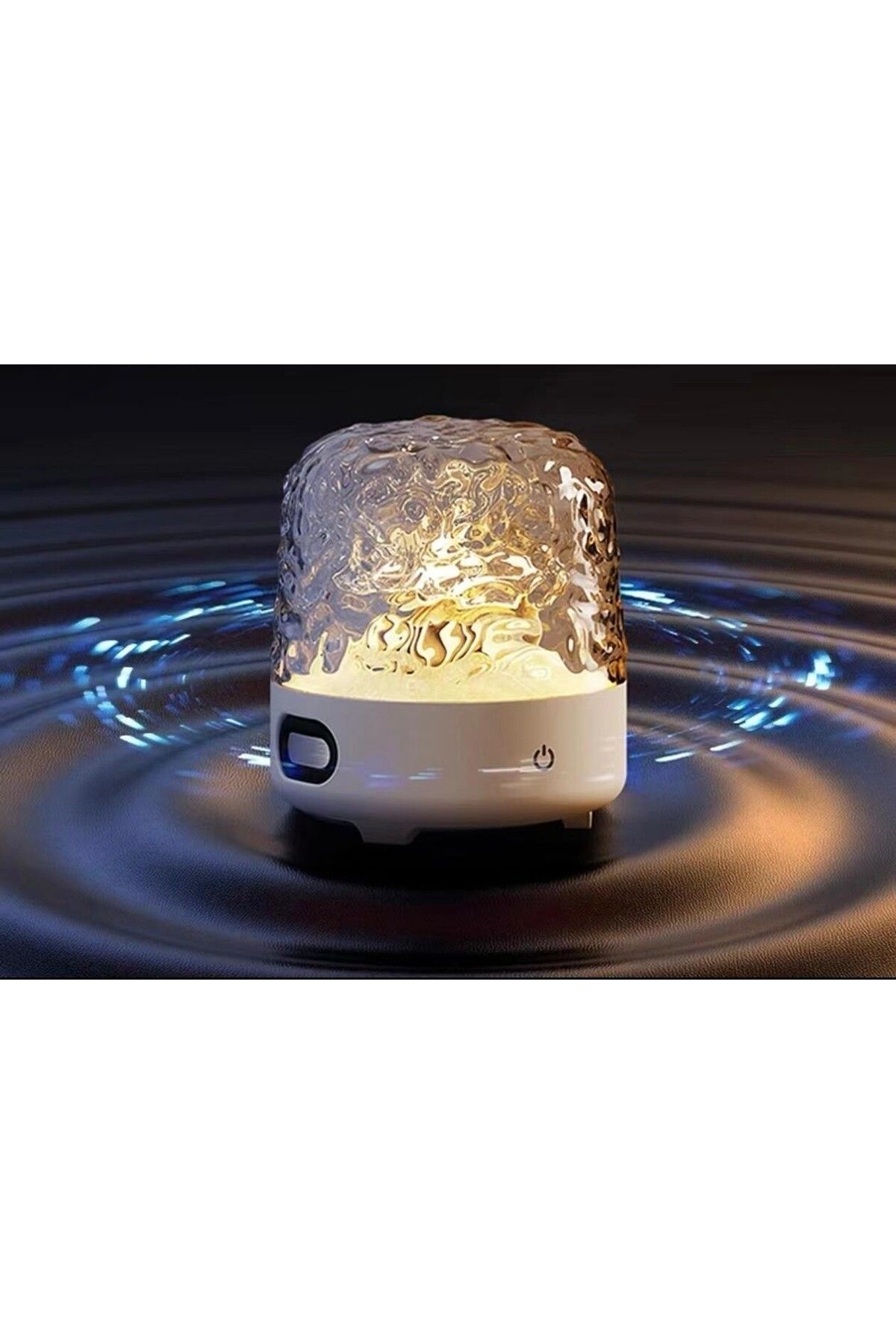 Tescomak-Ambient light lamp and stereo speaker, All-in-1 projector white 4