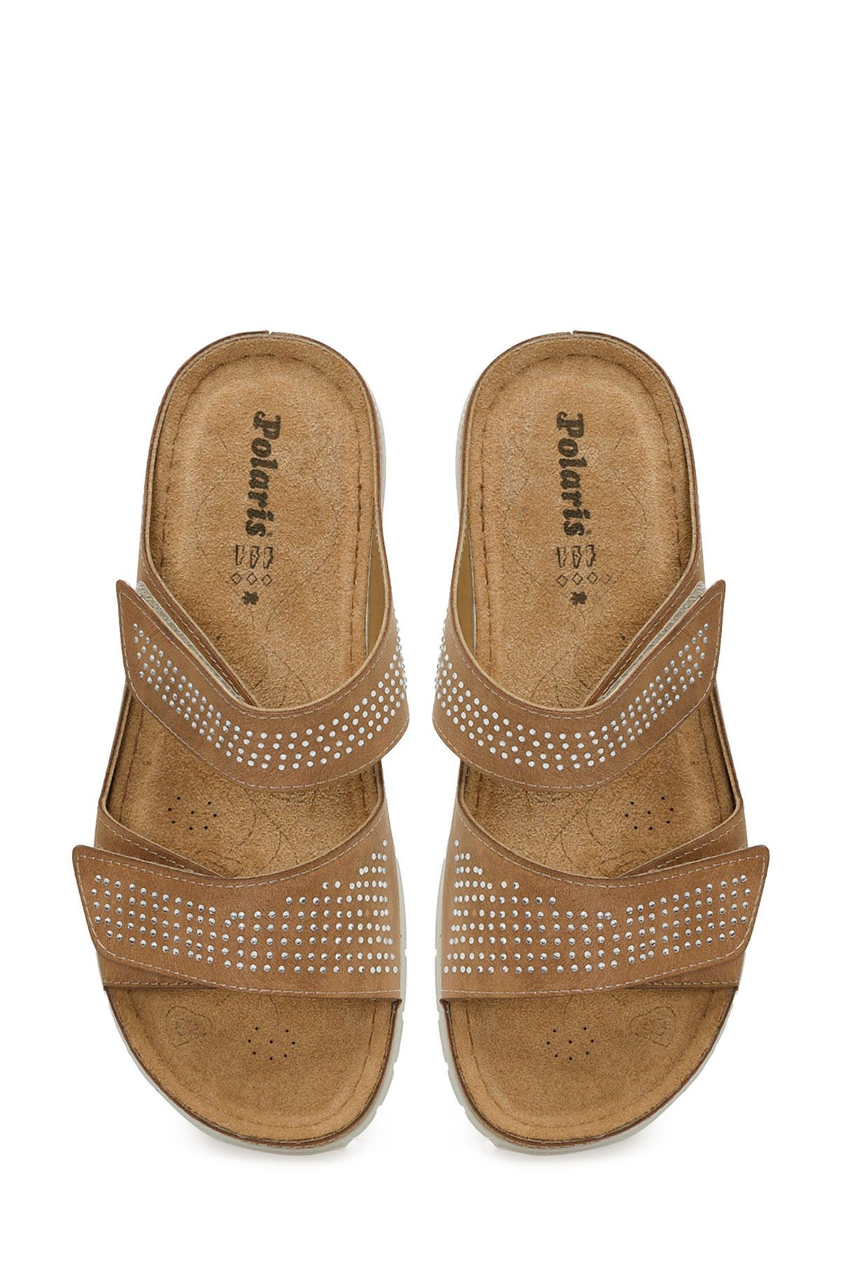 Polaris-167002.Z5Fx Tan Women's Slippers 4