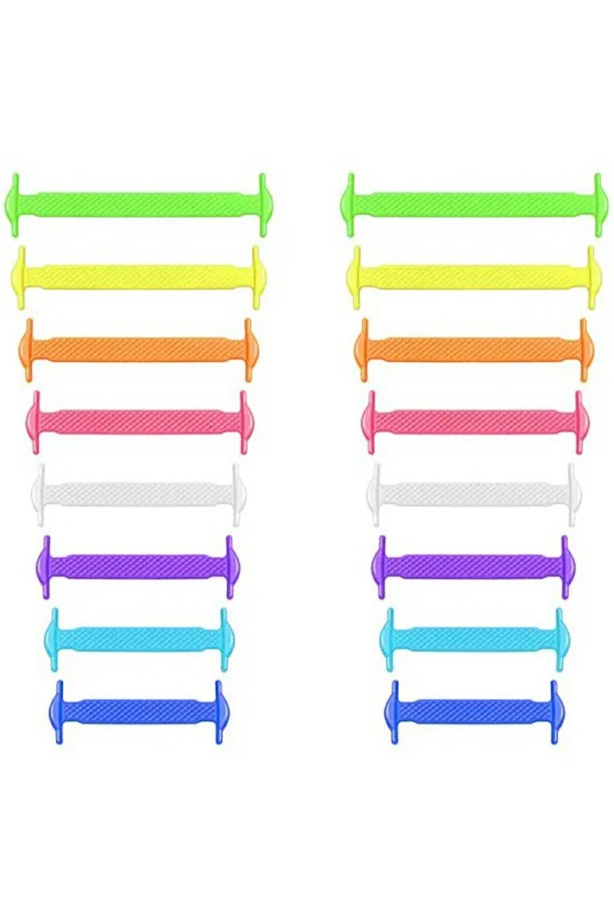 Aptel-Silicone shoelaces, 16 pcs., multi-colored 1
