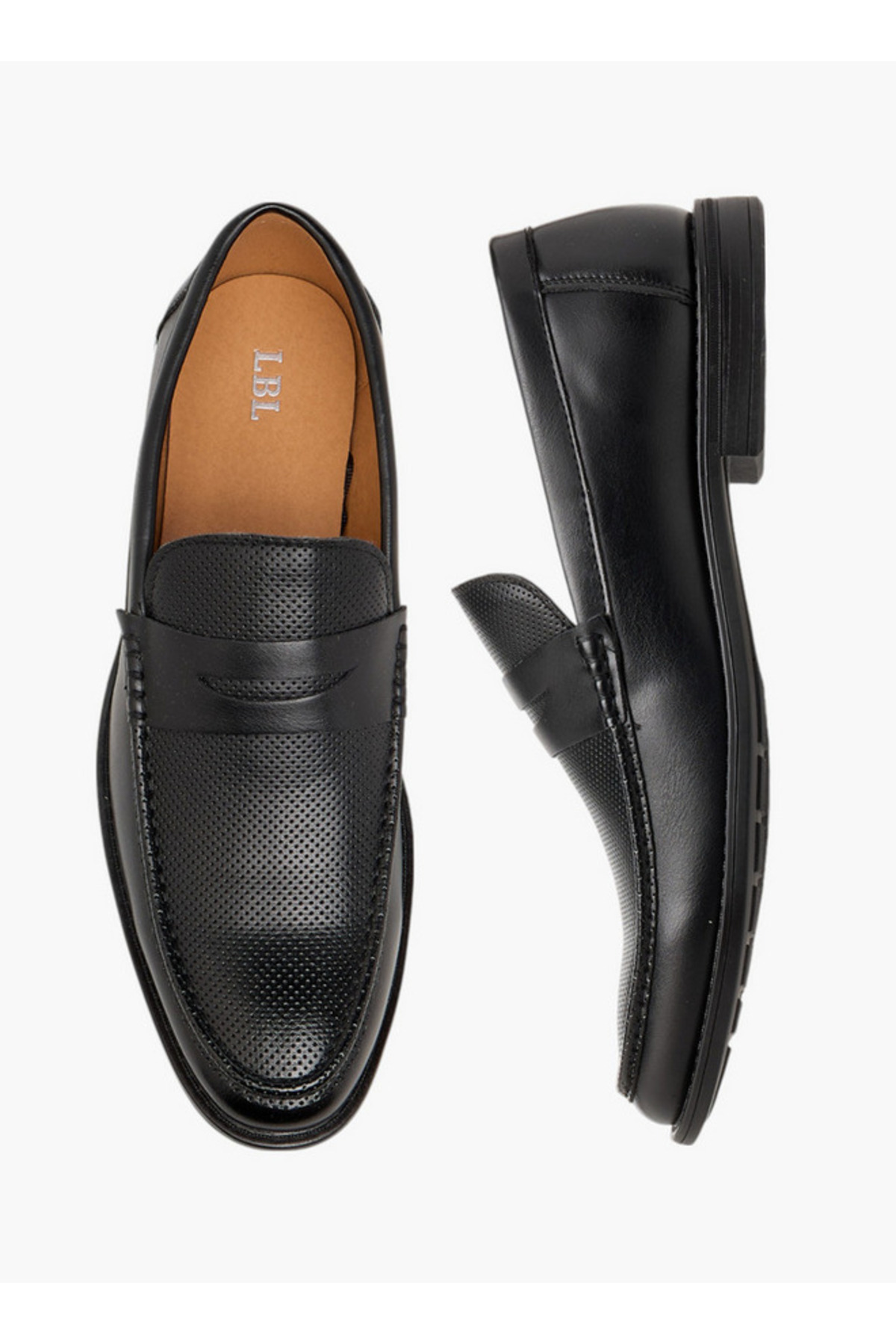 LBL by Shoexpress-LBL by Shoexpress Textured Slip-On Loafers 1
