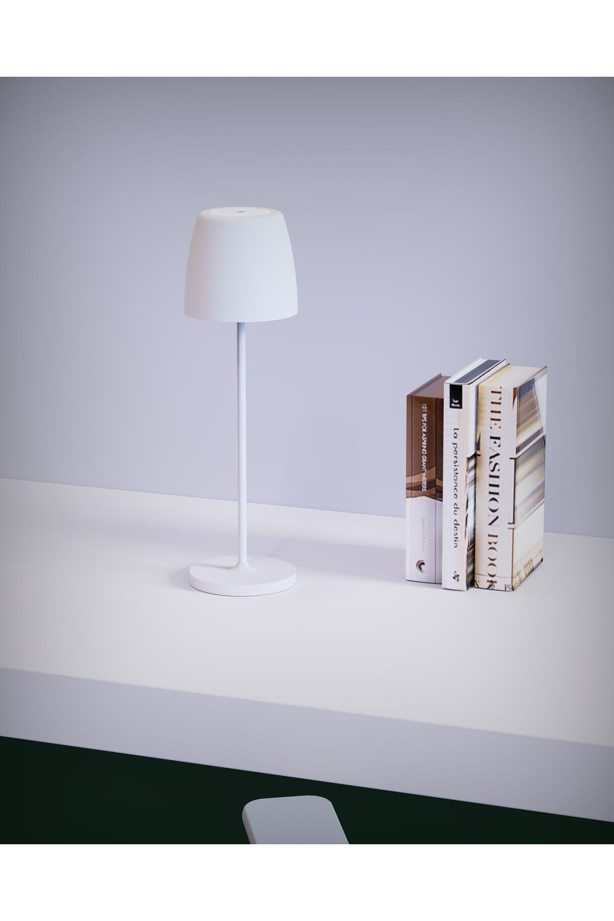 Tescomak-Rechargeable touch LED table lamp with telescopic rod, 200LM white 5