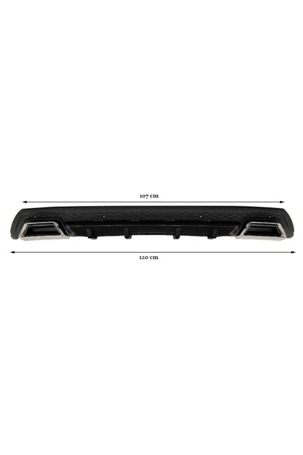 DELUXETUNING-Prelungire bara spate universal , ELITE B Design, negru cu gri, ornamente toba rotunde 1