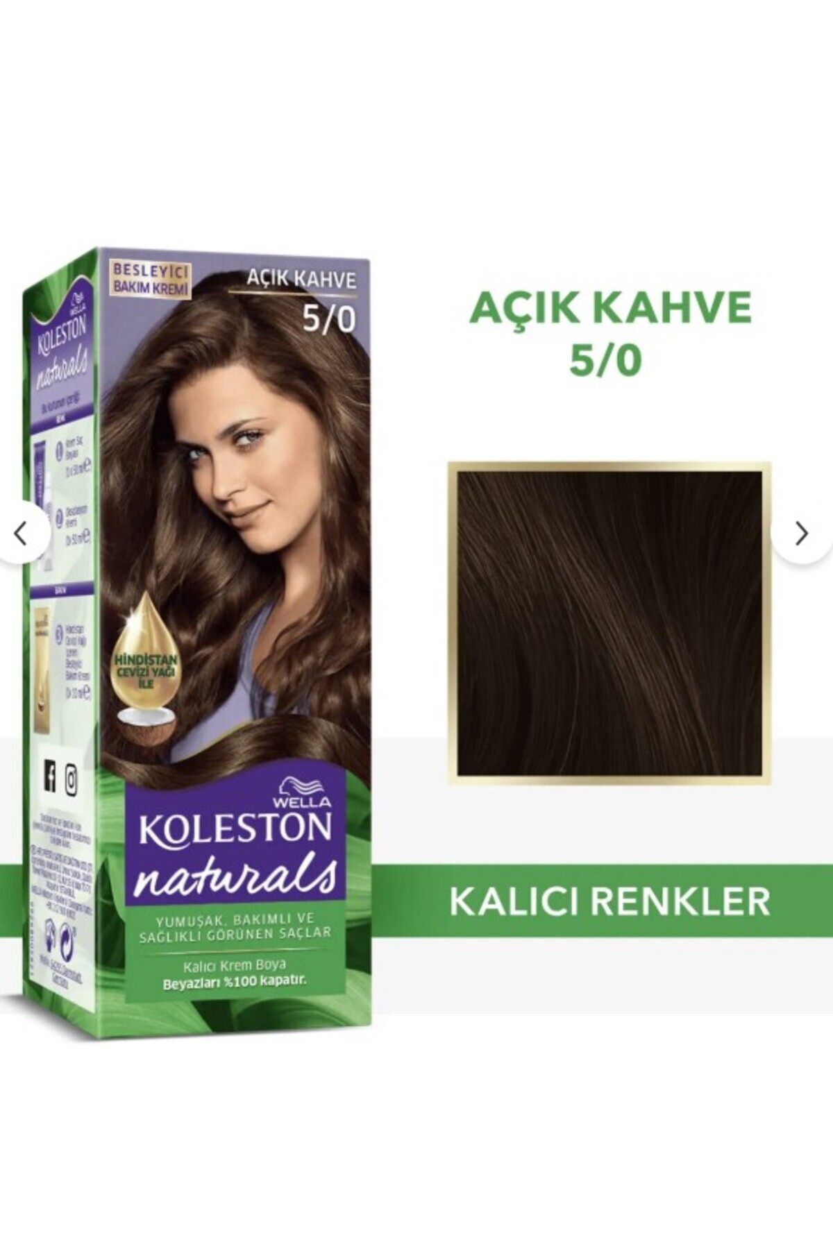 Wella Koleston Naturals 5/0 Açık Kahve