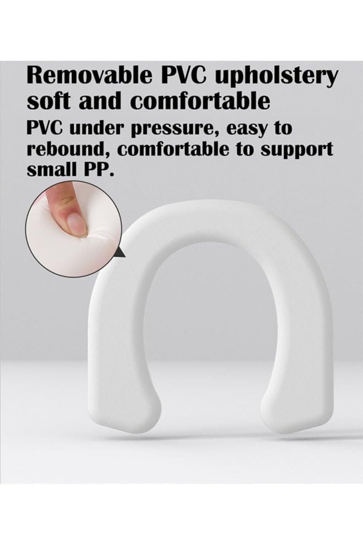 Saharaz-Foldable Toilet Training Seat With Adjustable Step Stool Ladder,ergonomics design and soft padded 6