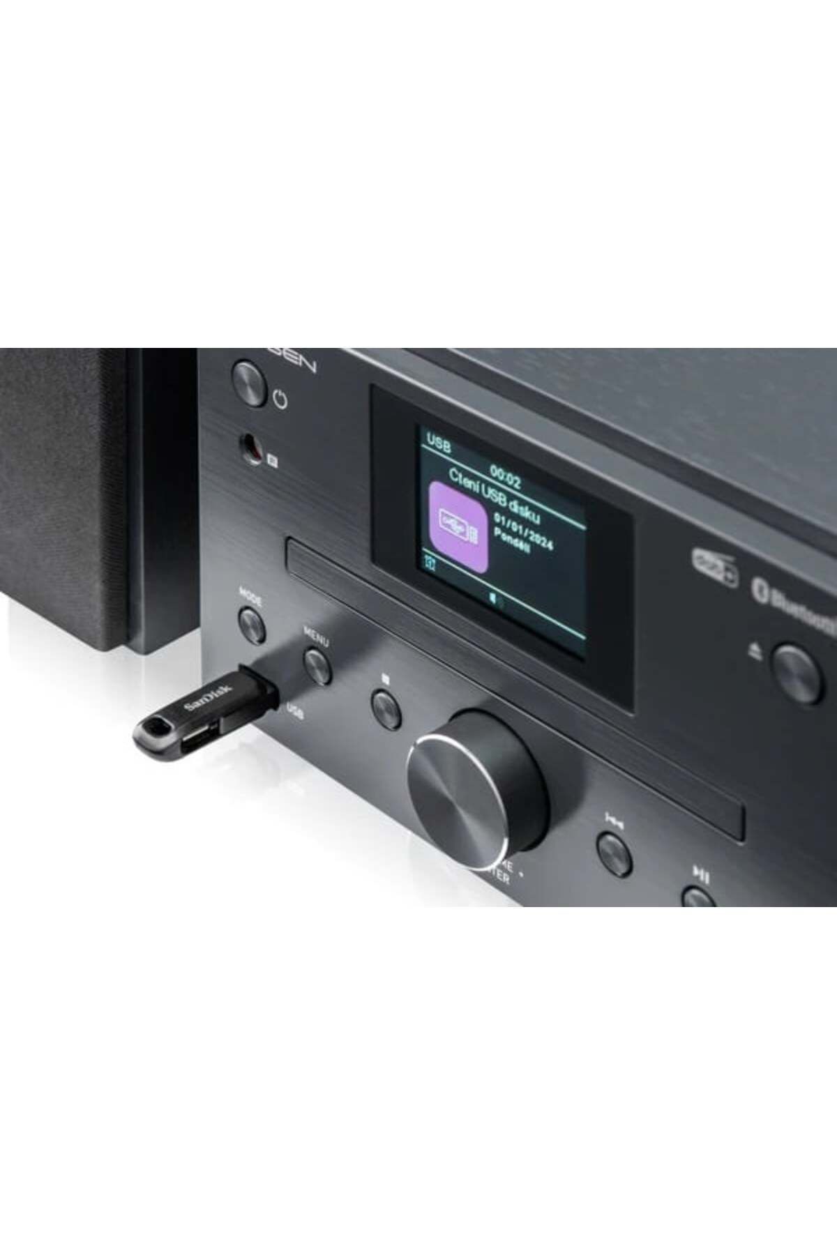 Gogen-MSC 472 BTDAB audio system, 2 x 15 W, Bluetooth, CD, DAB+/FM, color LCD, remote control, gray 5