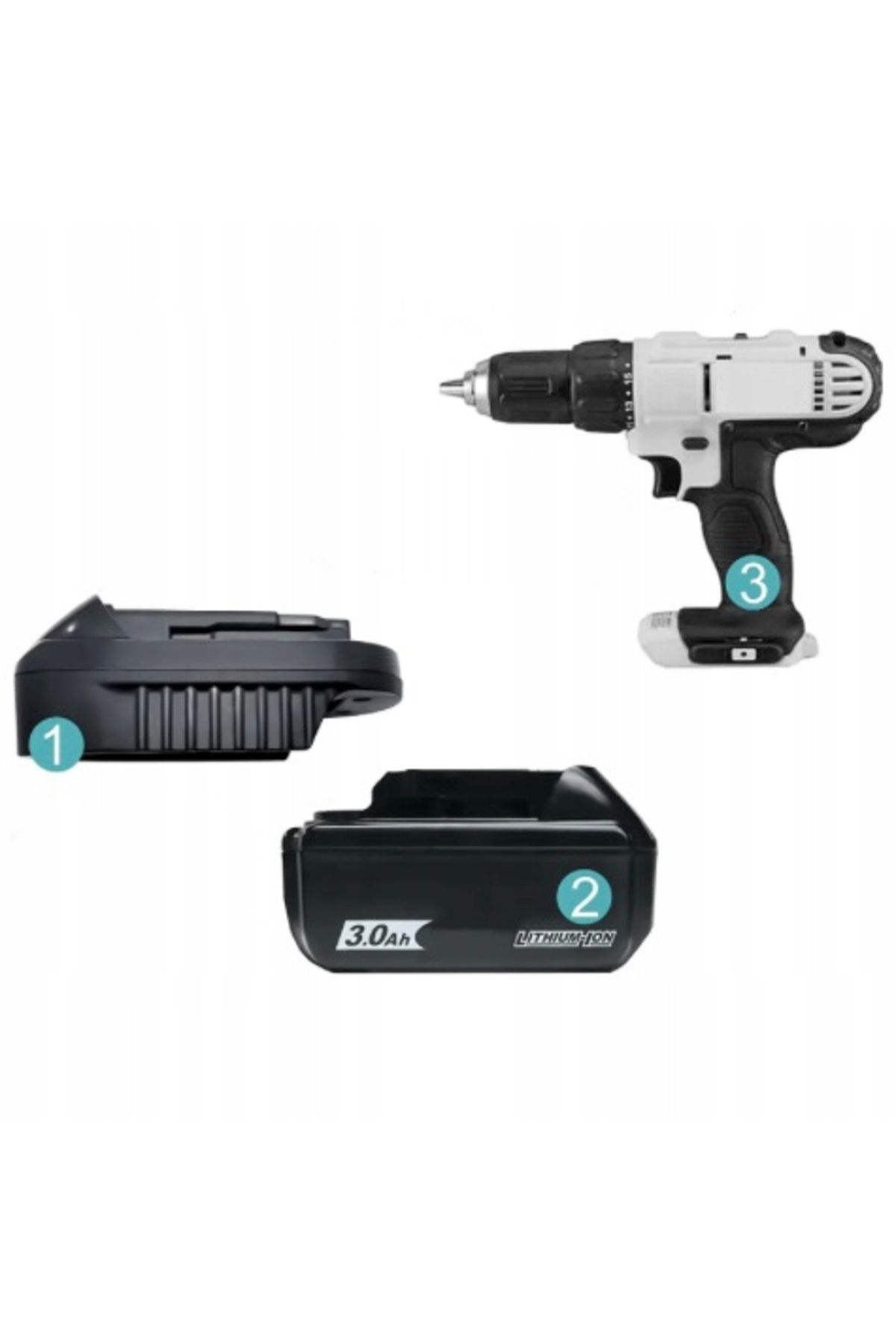 Rosfix-Adapter / Konwerter akumulatora Makita 18V do Dewalt 18V (MT20DL) 7