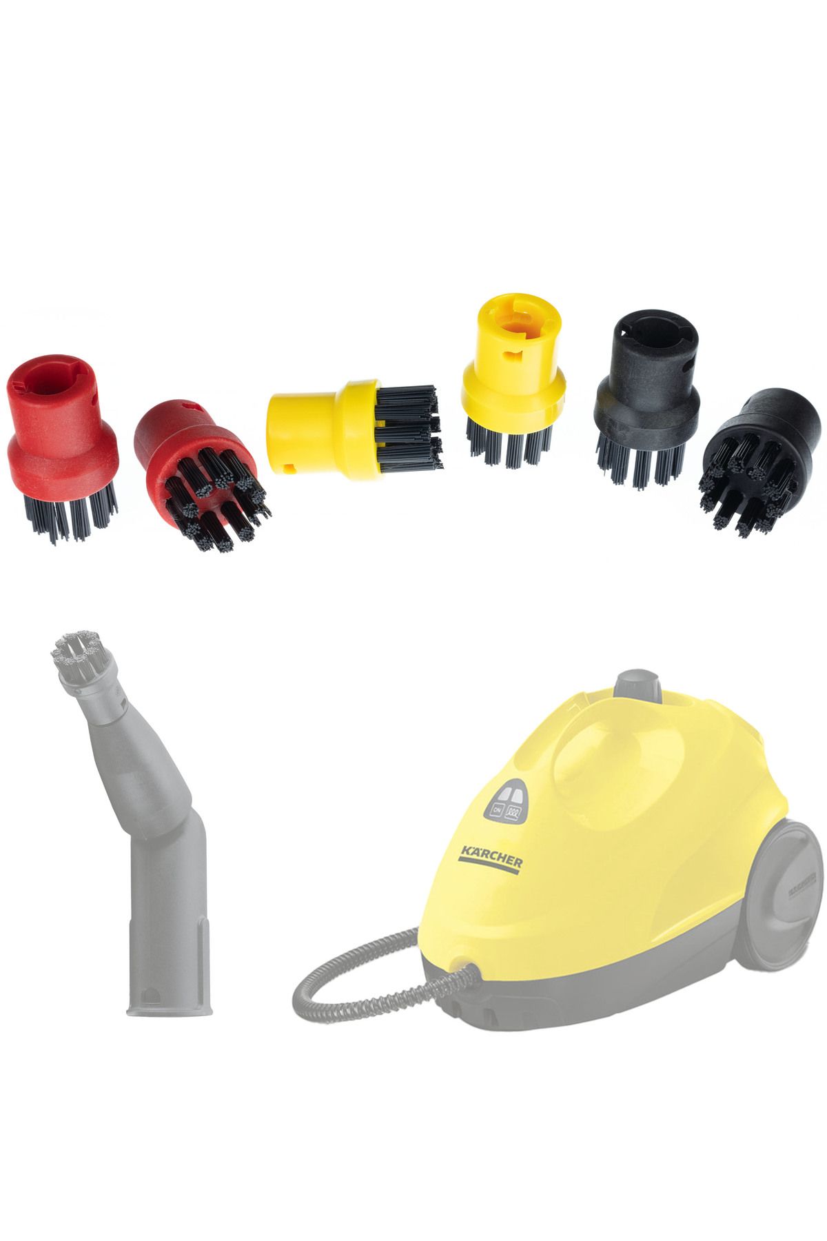 Rosfix-3 inserții pentru mop + set de 6 perii rotunde pentru curățătorul cu abur Kärcher 13