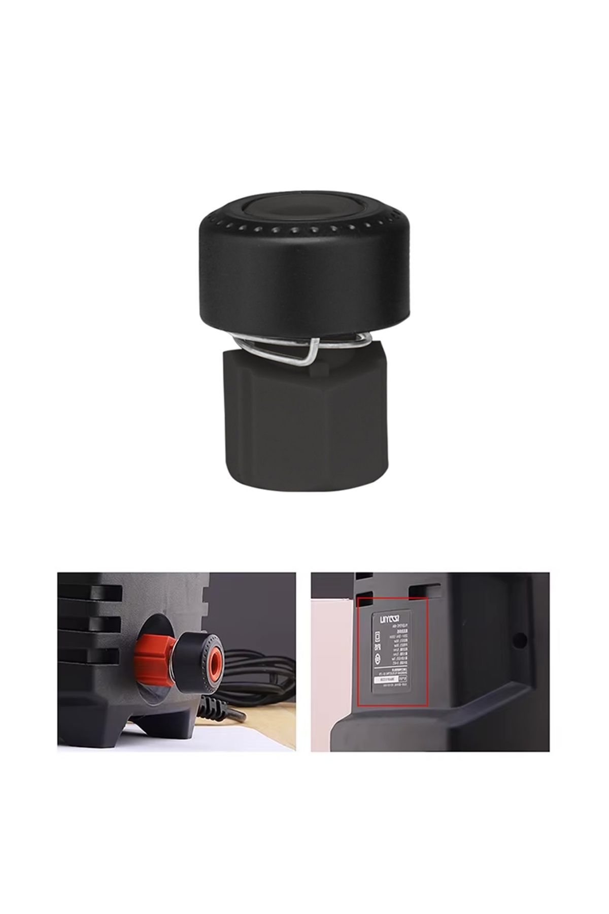 Rosfix-ClickFit Nilfisk 5 Adapter M22 - Szybkozłącze do myjek | Gwint M22x1,5 | Wtyk typu Click | Czarny | 1