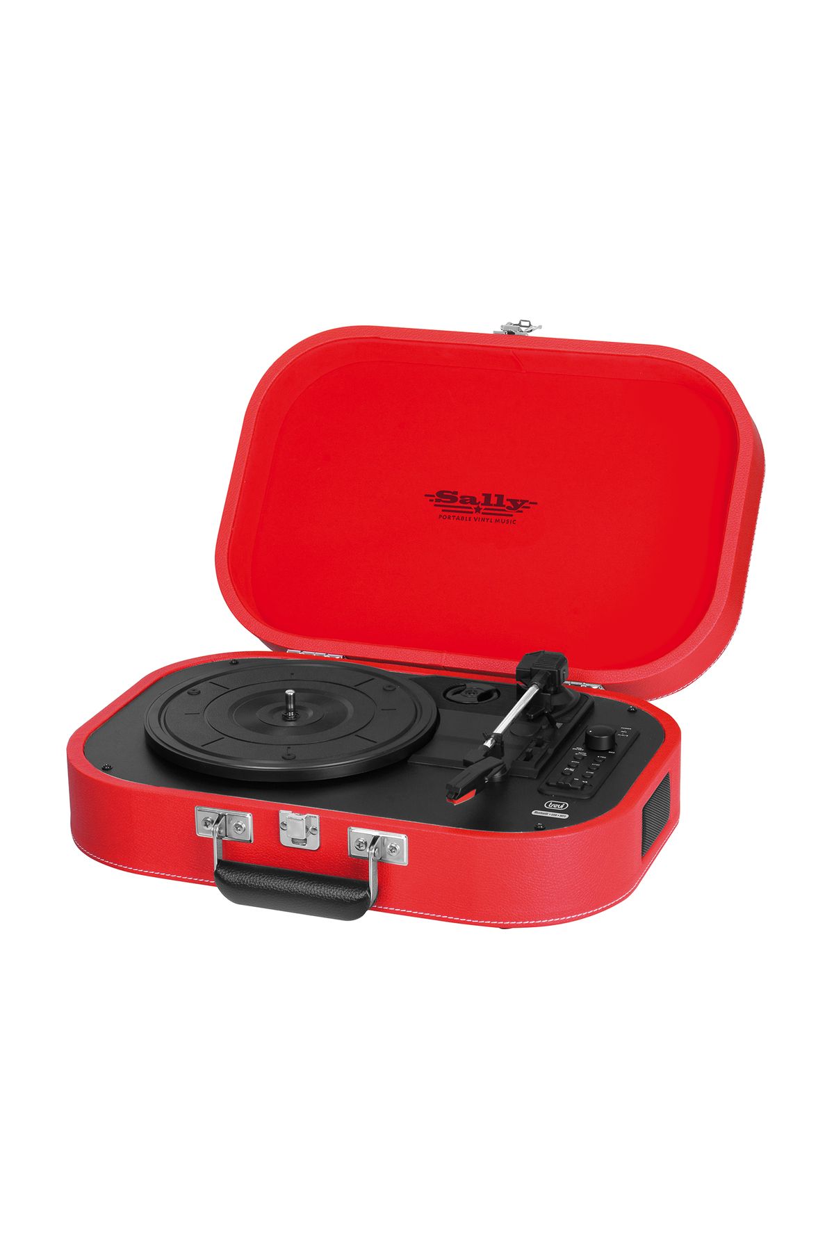 Trevi-Portable pickup with built-in battery, stereo recording on USB stick, Bluetooth, red 6