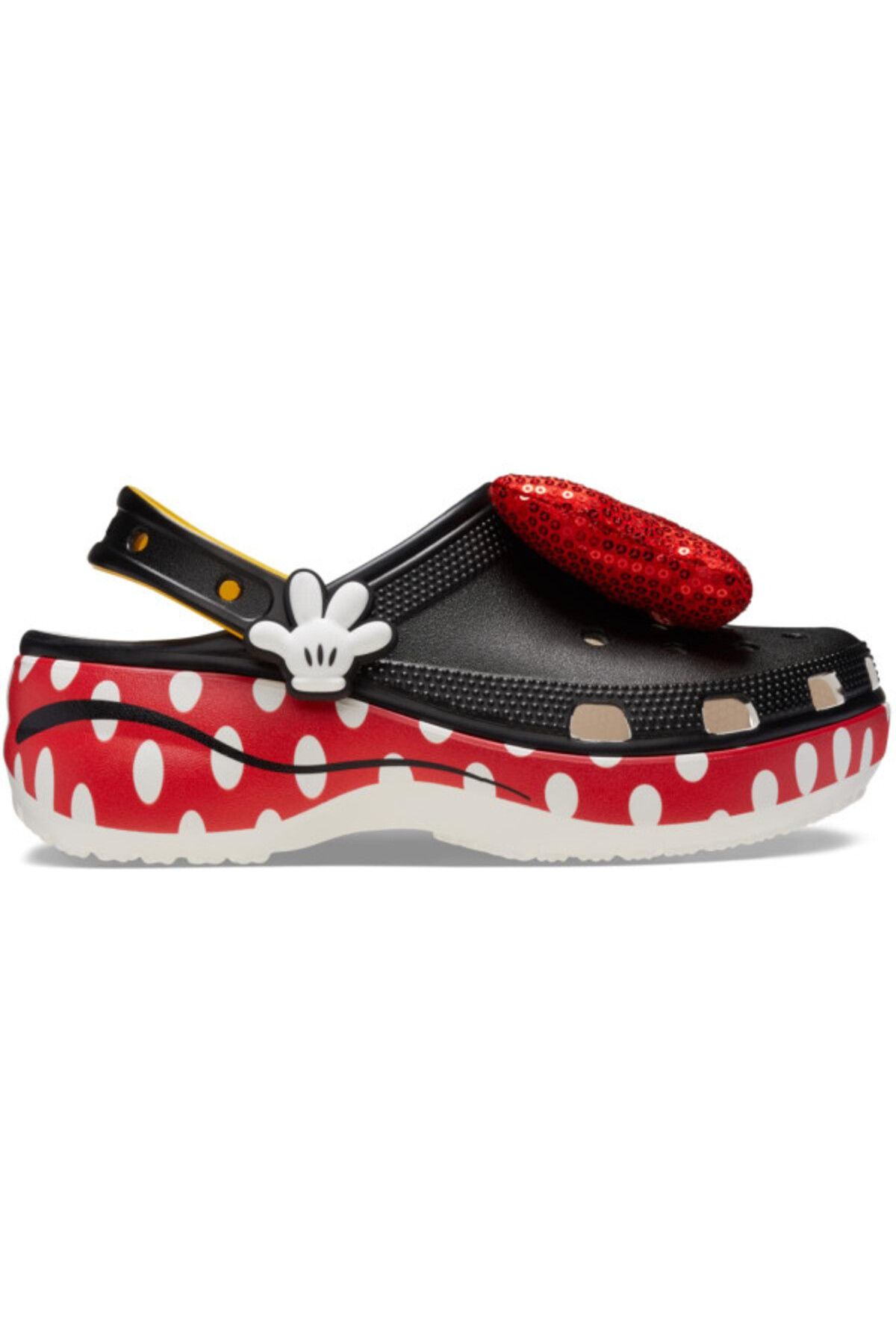 Crocs-Clogs Minnie Mouse Classic Platform Clog Alb - White 41-42 EU - W10 US 1