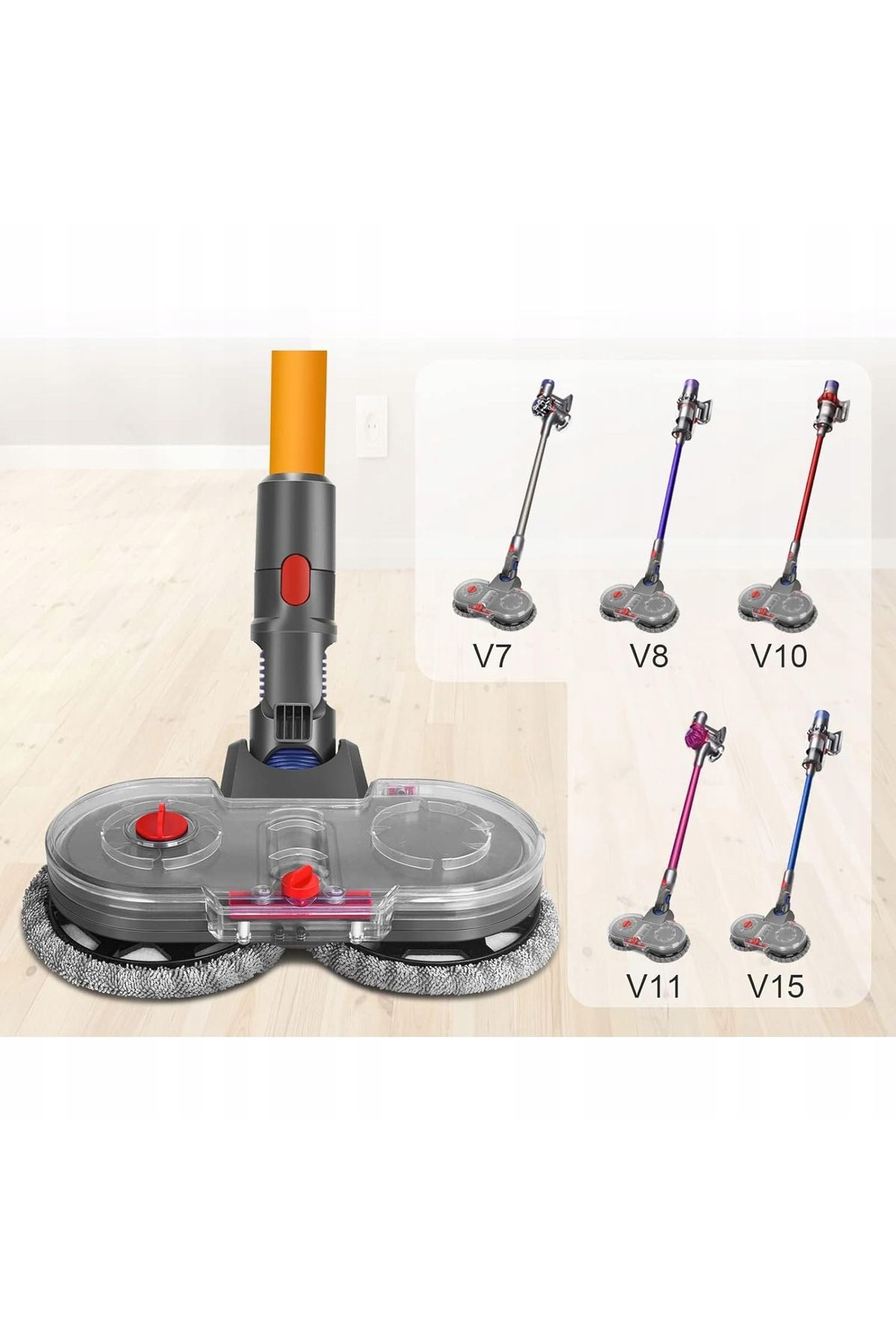 Rosfix-Sistem mop Dyson Rosfix, compatibil V7 V8 V10 V11 V15, +2 lavete incluse 3