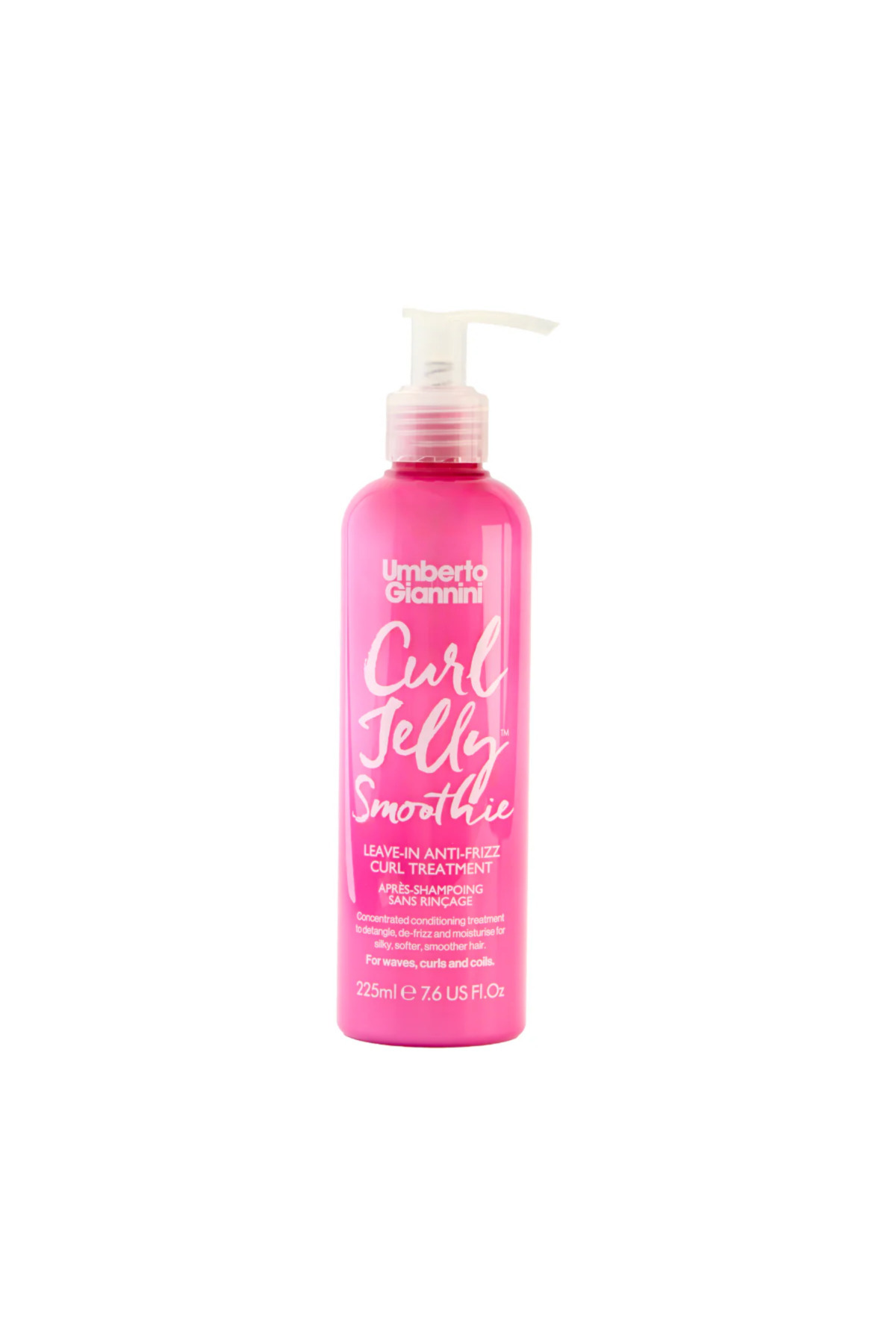 Umberto Giannini-Tratament fără clătire pentru păr creț, efect antistatic, Curl Jelly Smoothie, Umberto Giannini, 225 ml 1