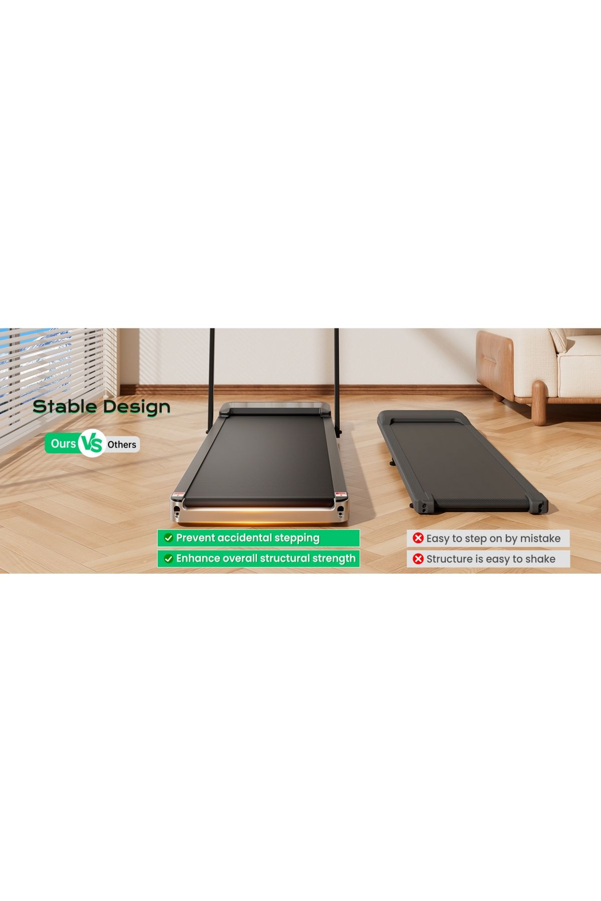 ALTIS-Advanced AL623 3-in-1 Folding Treadmill – 2.5HP Walking Pad with LED for Home & Office Use 8