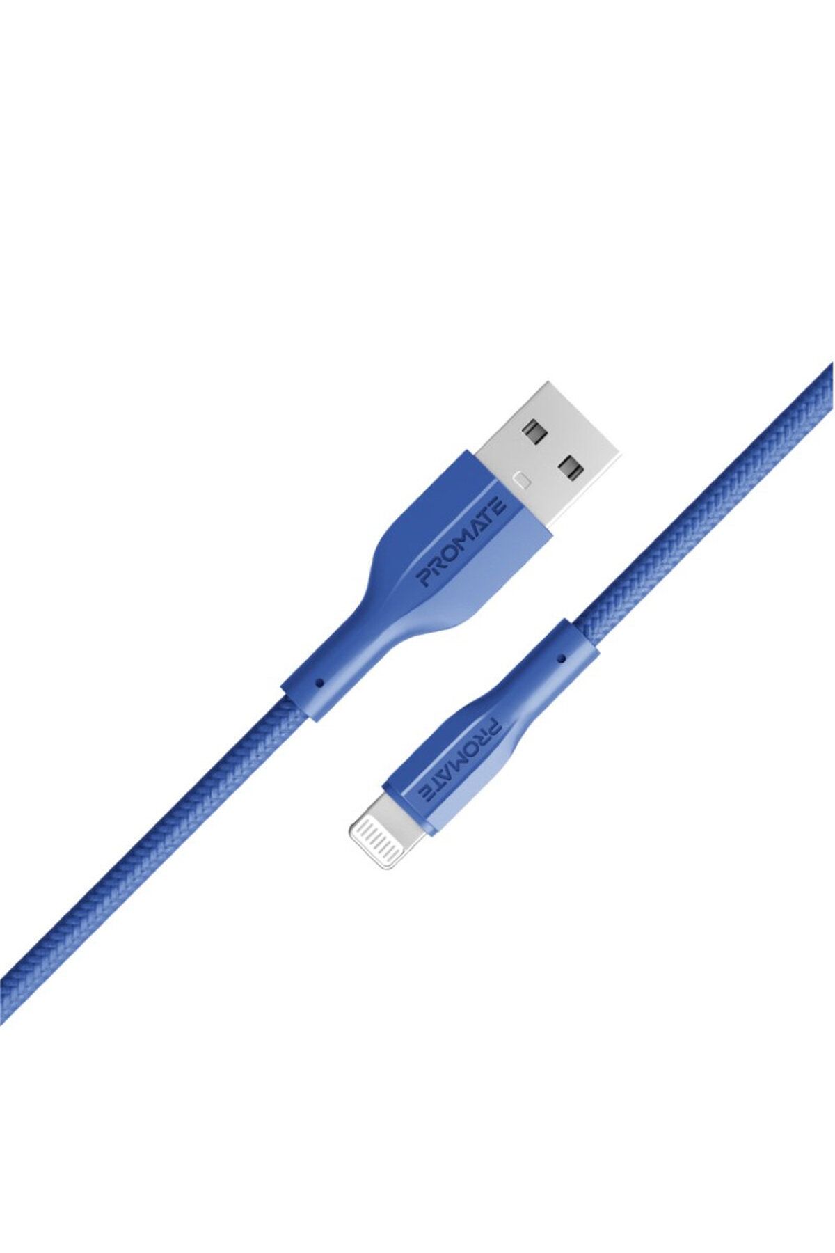 Promate-Robust and durable 10W USB-A to Lightning charging cable with 480Mbps data transfer 1