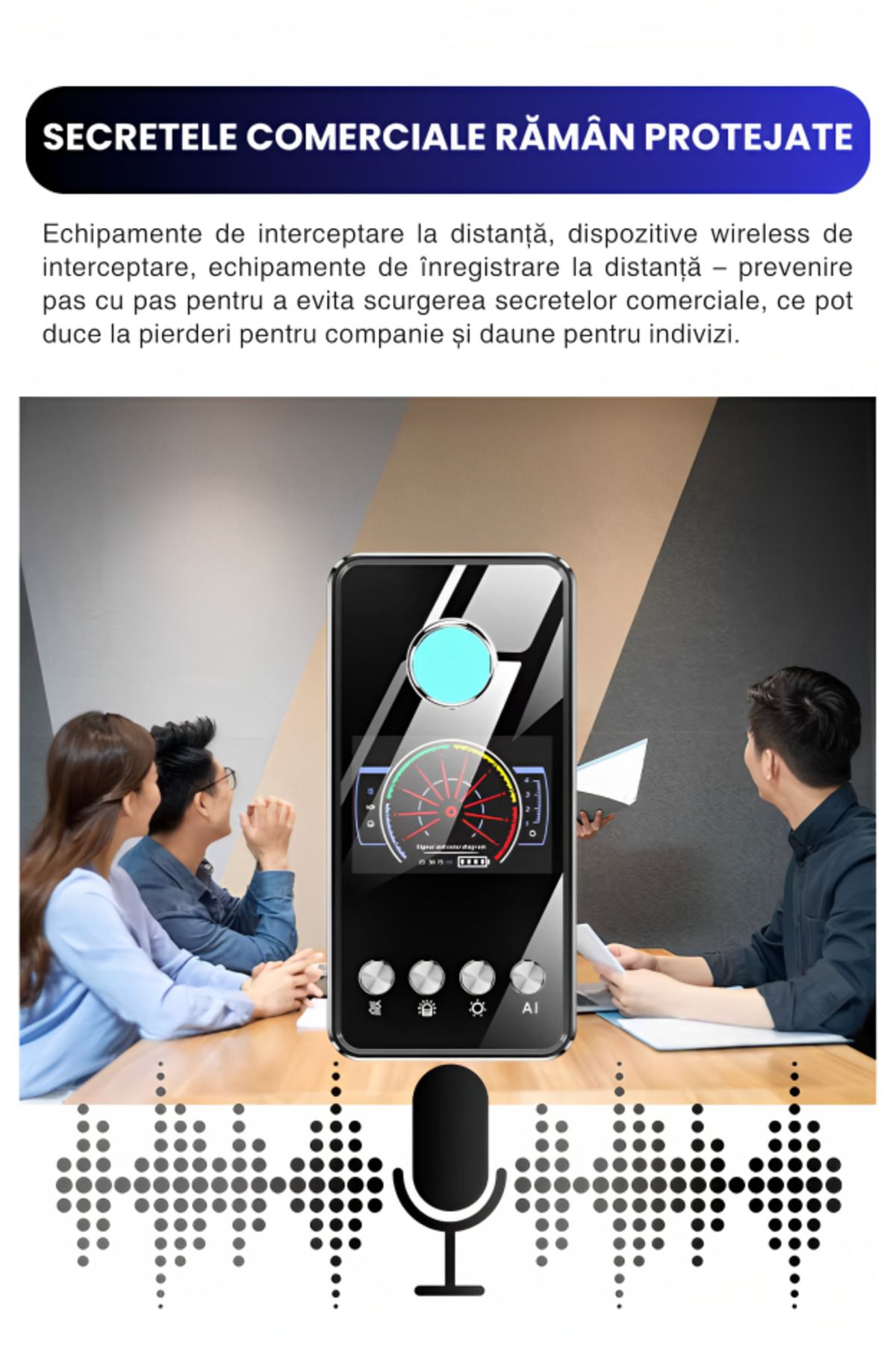 CLC SmartGear-Hidden microphone and spy camera detector, car GPS detection, privacy and security protection 8
