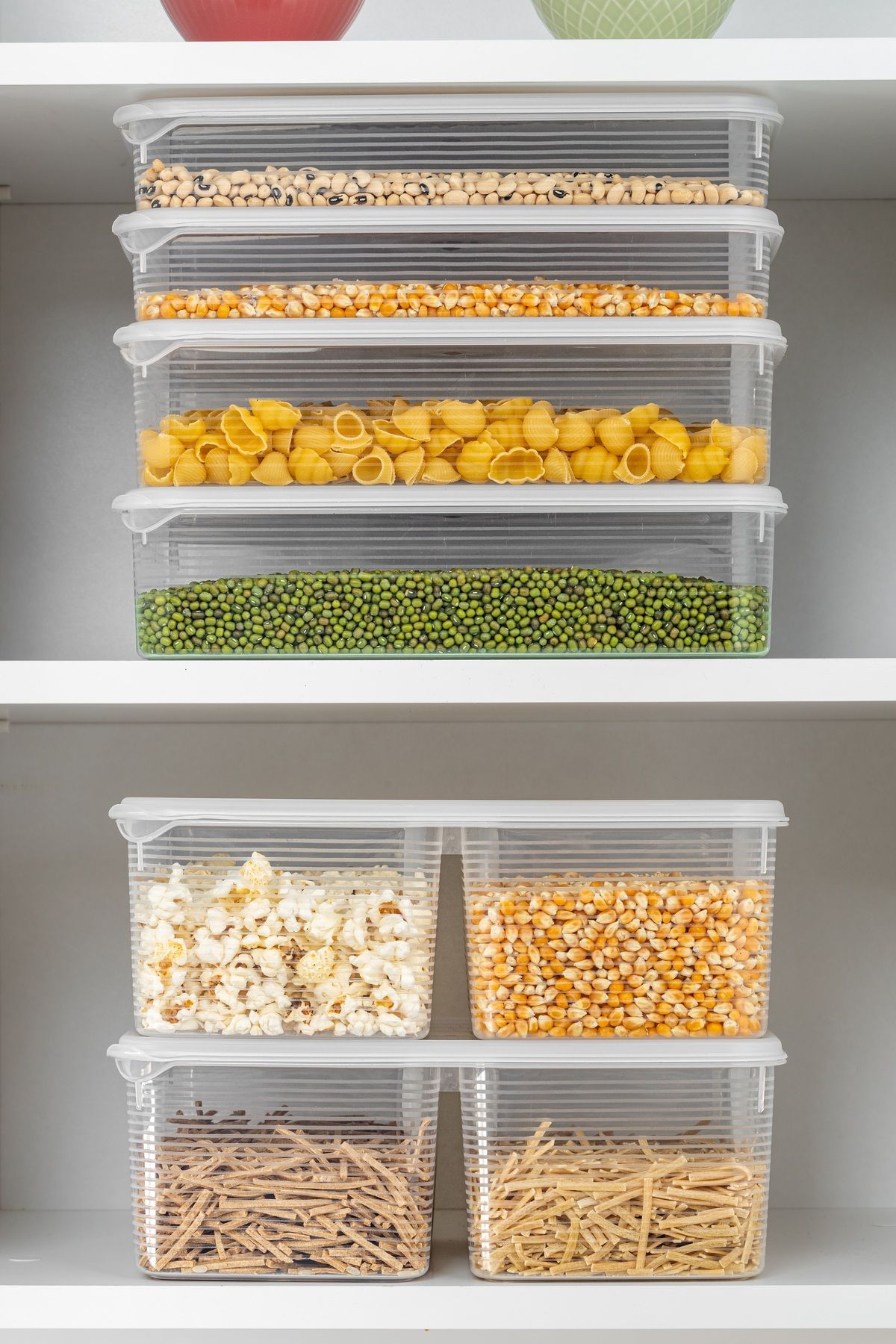 BRAMBLE LIFE-2.3 Lt - 3.5 Lt - 4.5 Lt 2 Compartment Rectangular Food Storage Container Set 3