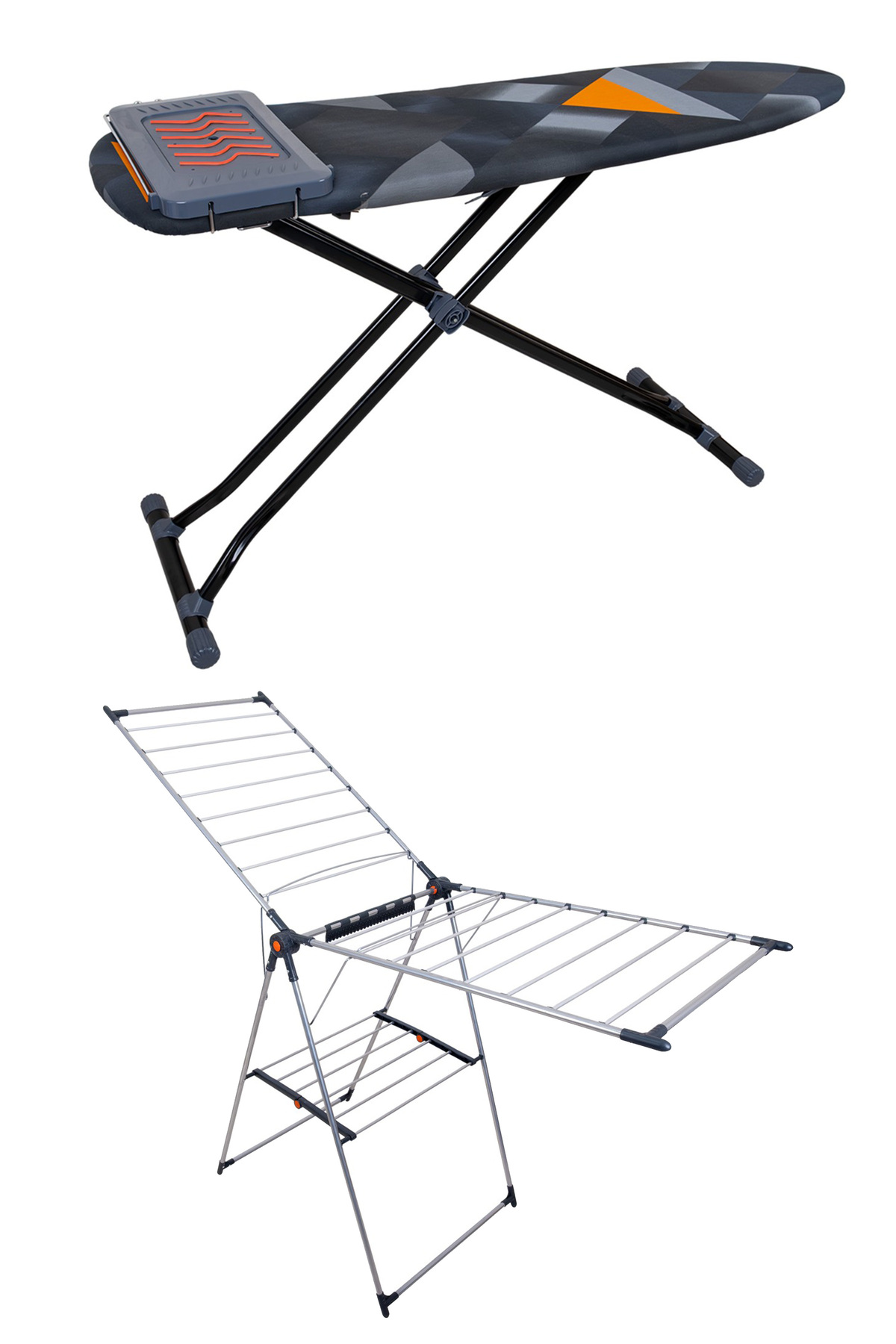 CM-860 Hausweber Ironing Table CC-030 Titanic Full Aluminum EXTRA THICK TUBE Laundry Drying Set