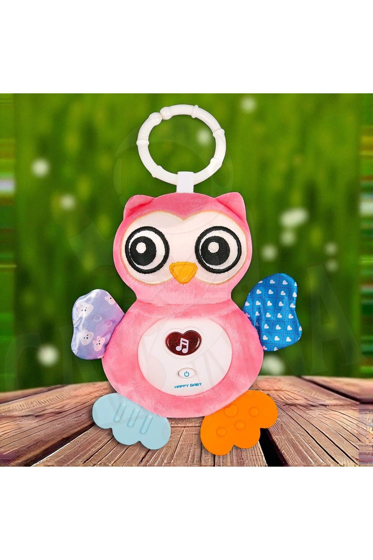 Genel Markalar Işıklı Ve Sesli Bebek Baykuşu Soft Peluş Yumuşak 15 cm Bebek Oyuncak Baykuş Kaşıyıcılı fotoğrafı 5 (önizleme)