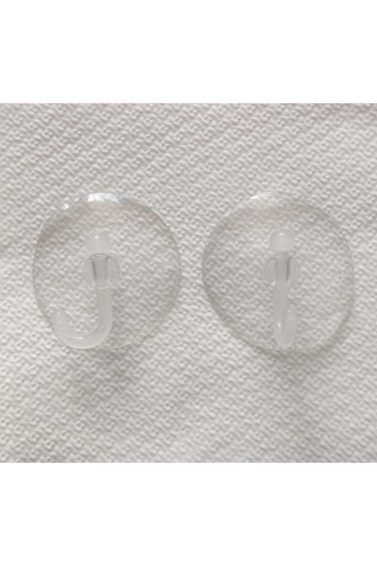 Carrefour-Set of 20 Suction Cups with Hooks, Transparent 3