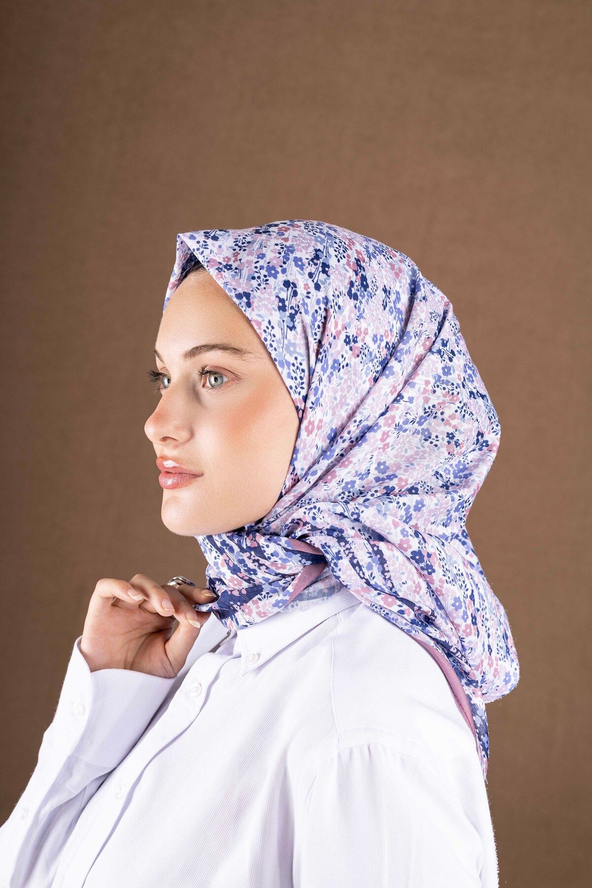 Akel-Patterned Soft Scarf Collection Flower Pattern 4