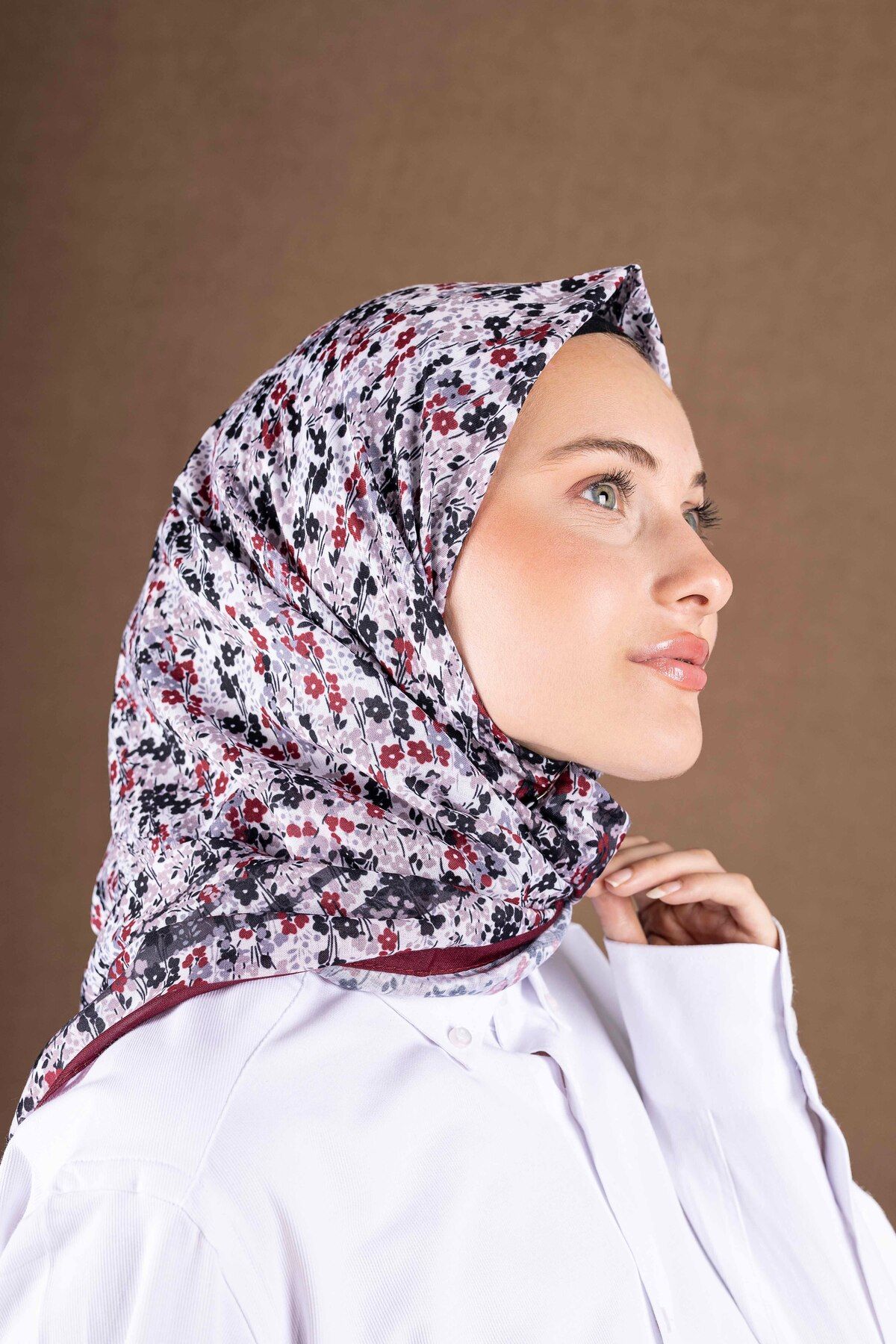 Akel-Patterned Soft Scarf Collection Flower Pattern 3