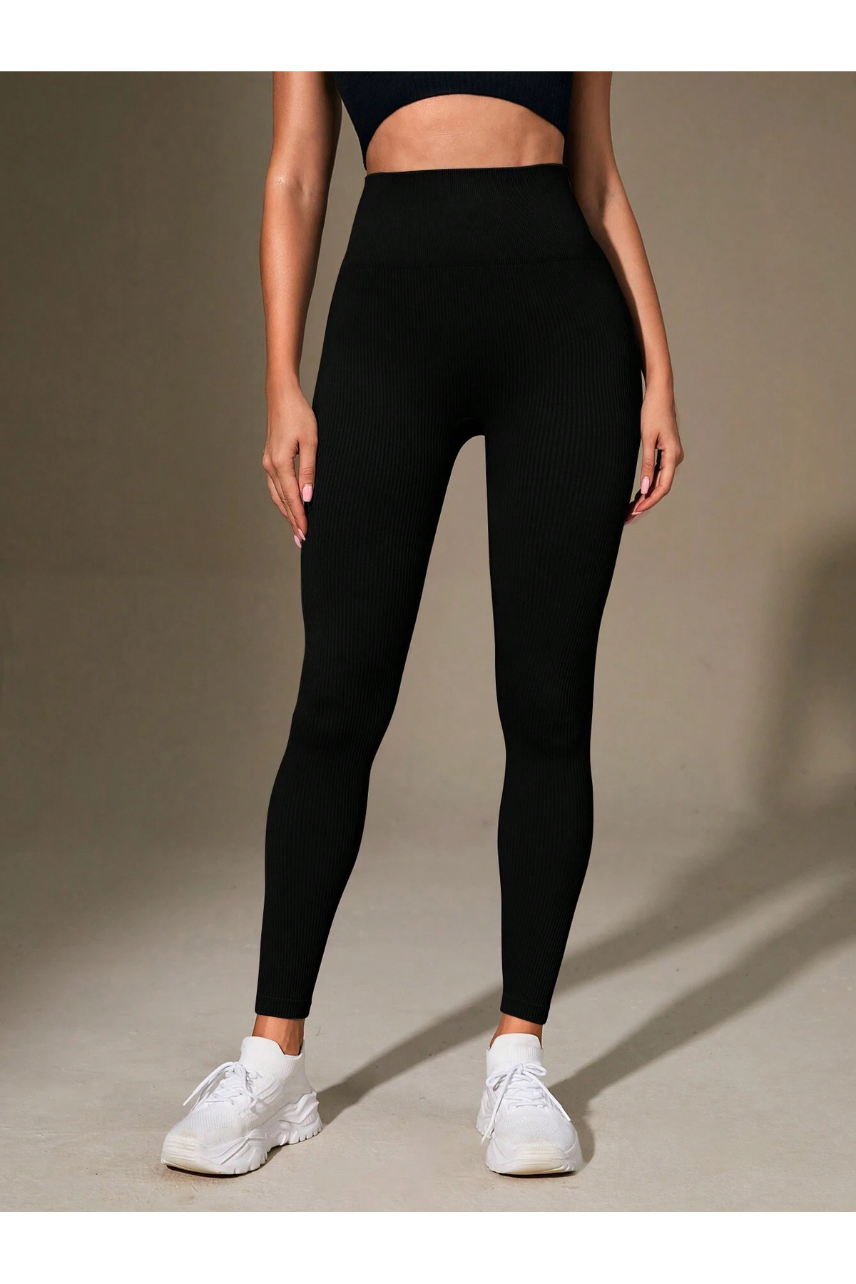 Lider Leather ŽENSKI KORDUROVNI LEGGINGS Visok struk N Elastično SJAJNI LEGGINGS