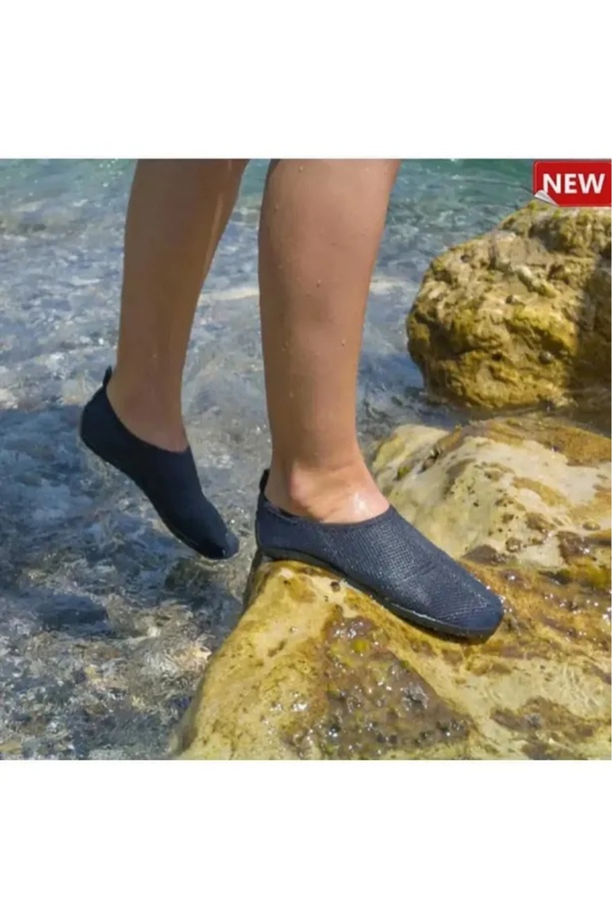 GEZER Günlük Havuz Deniz Rafting Erkek Plaj Patiği Deniz Ayakkabısı Füme görsel 6