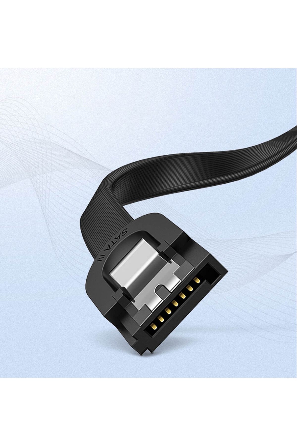 Ugreen-Cablu plat unghiular SATA 1.0-3.0 până la 5Gb/s 0.5m - negru 5