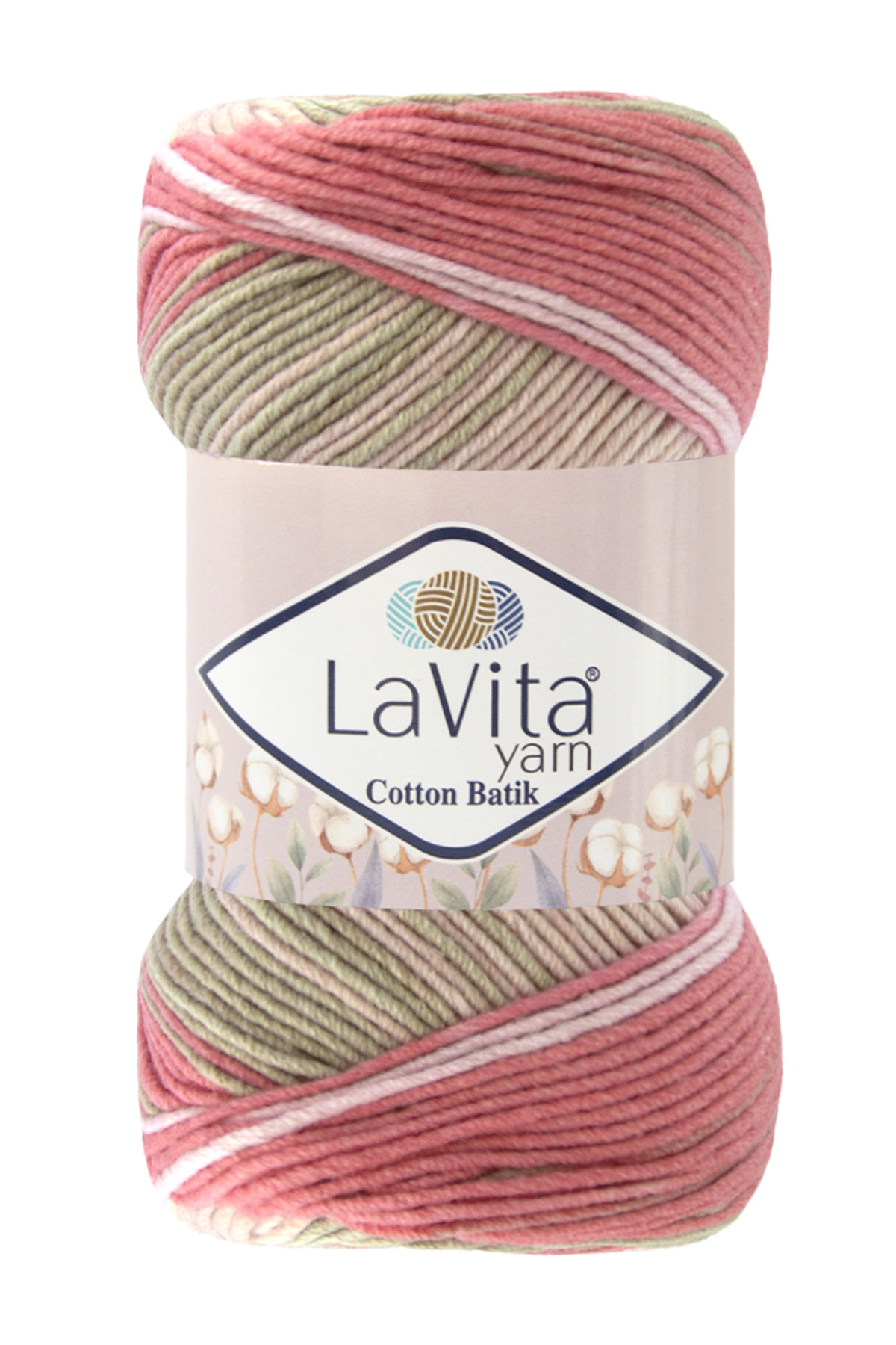 Cotton Batik Hand Knitting Yarn 60% Cotton 40% Acrylic 100gr (CB16 SPRING)