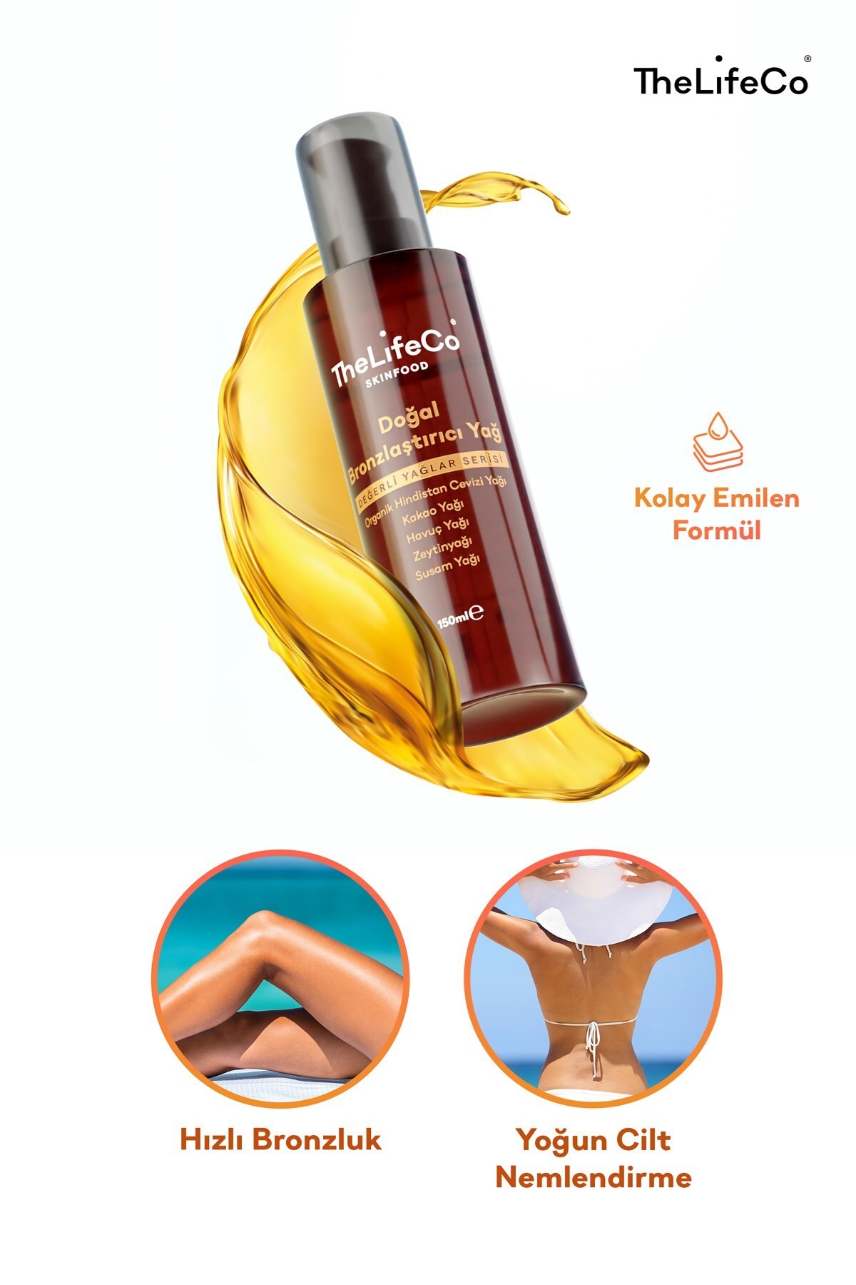Güneş Ritüeli - Bronzlaştırıcı Yağ 150 ml & Güneş Kremi 110 gr — B-923 — تصویر 3 از 6