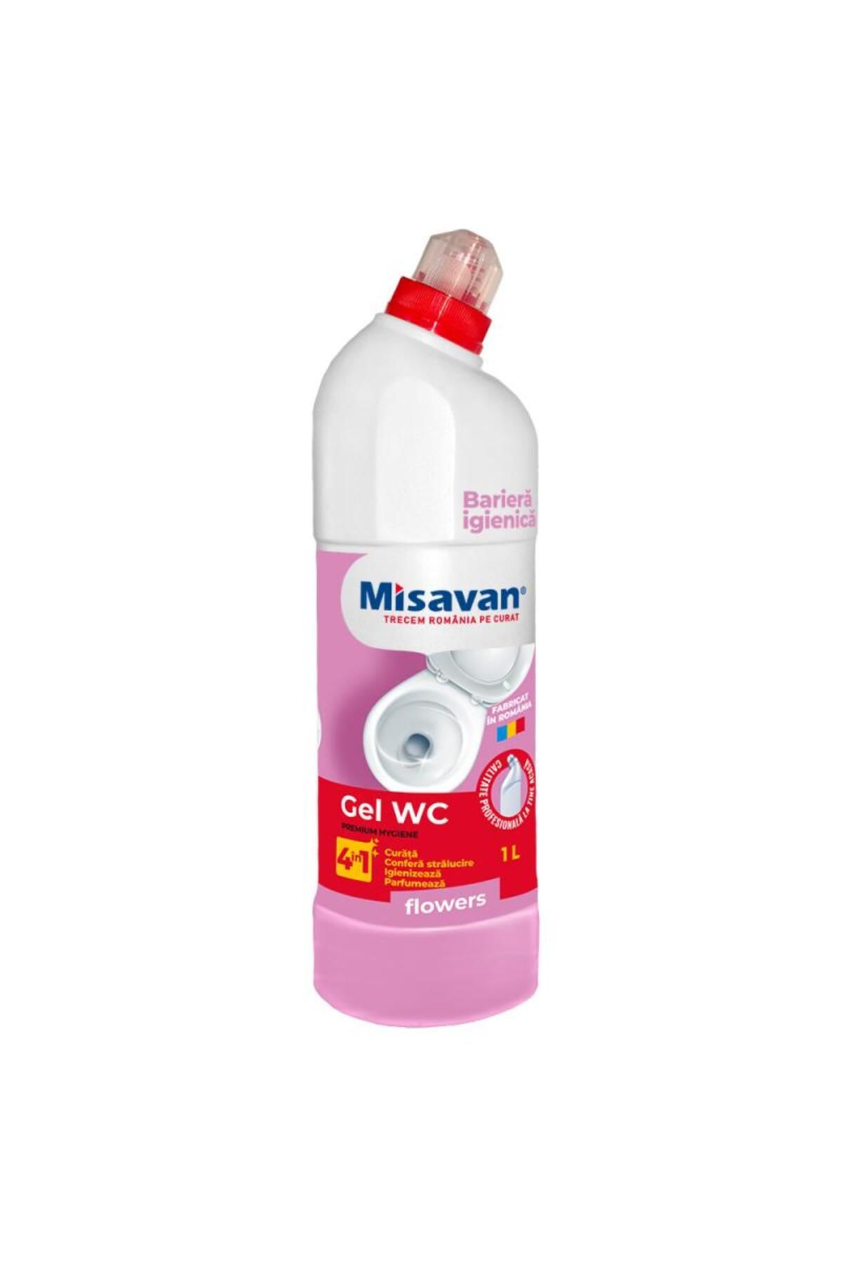 Misavan Solutie Curatare Toaleta Gel Wc Flowers 4in1 1l - One Size