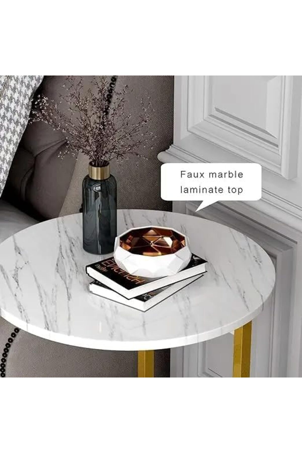 Türkiye-Side End Table, Lightweight Portable Nordic Coffee Table, Easy to Assemble, for Small Spa 7