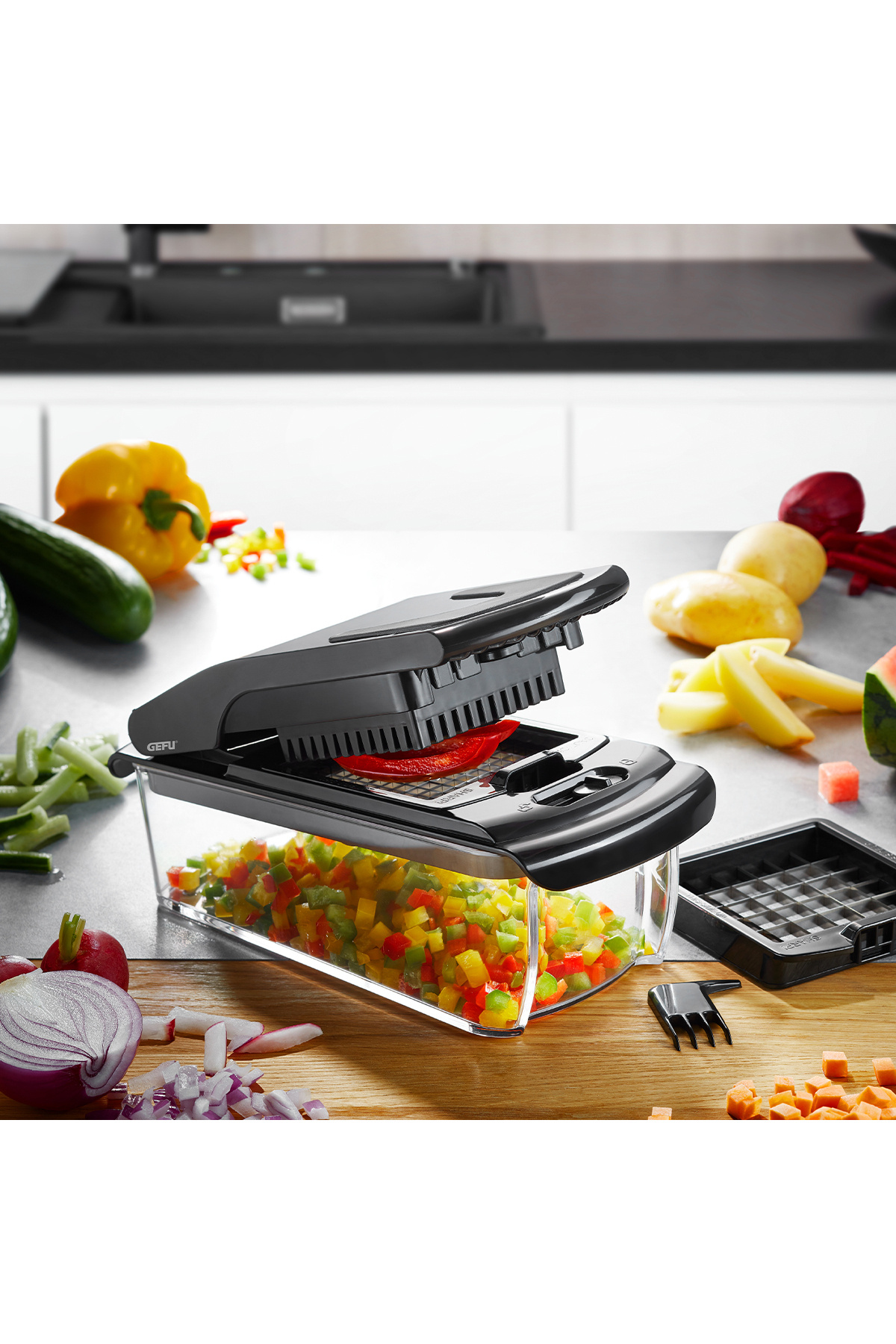 GEFU Treppo Hazneli Doğrayıcı