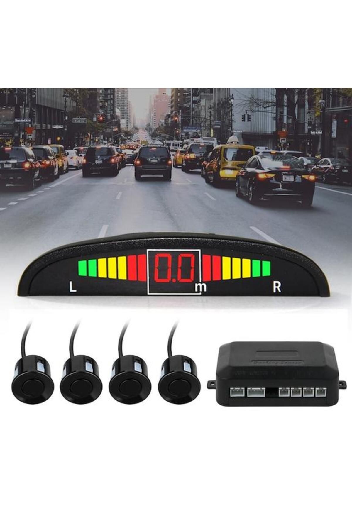 Dexia-Universal car parking sensors with Digital display, Black 1