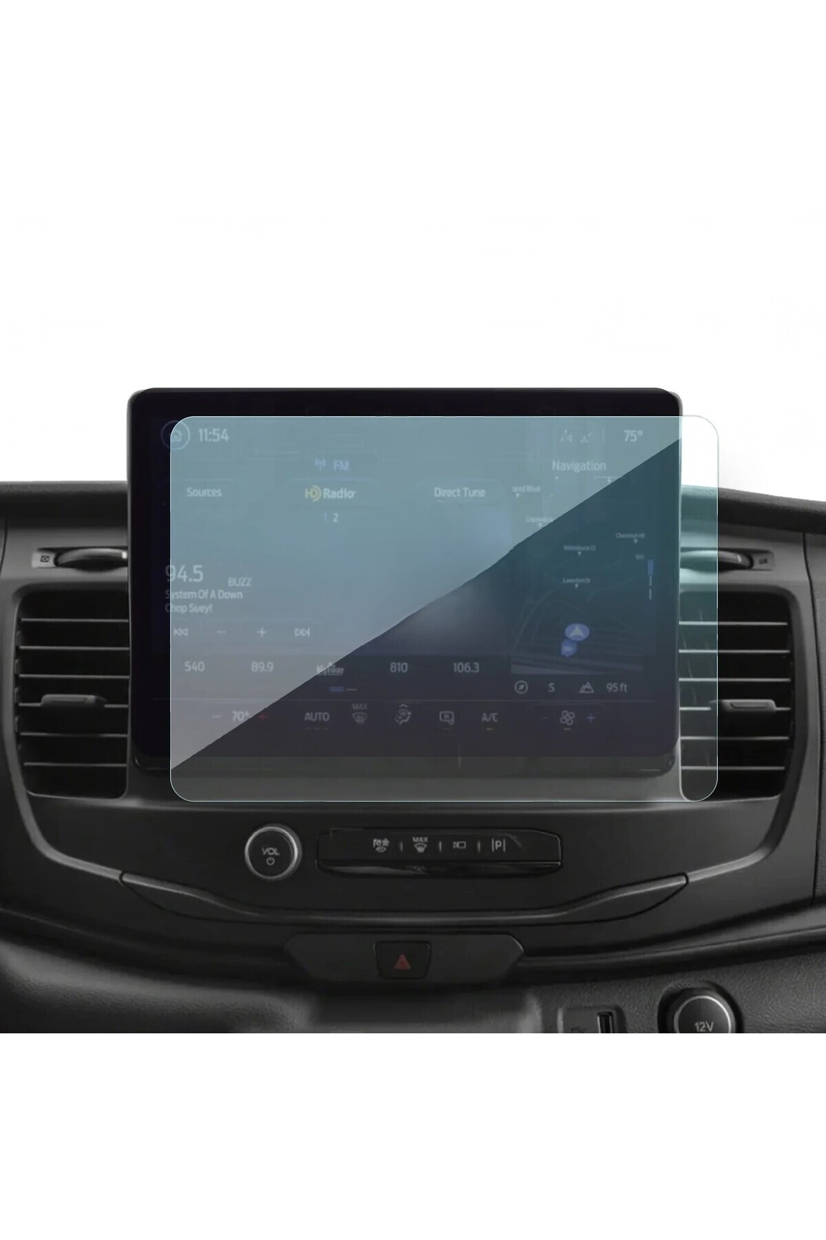 9h nano Ford E-Transit Uyumlu 12 İnç Navigasyon 9H Nano Ekran Koruyucu