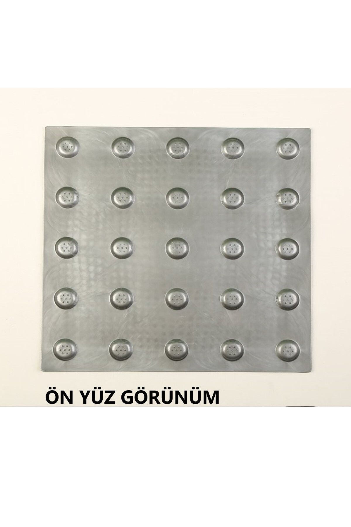 solon-Alerting Dot with Base Outdoor Gray, Crash Points for the Visually Impaired, Tactile Dot 2