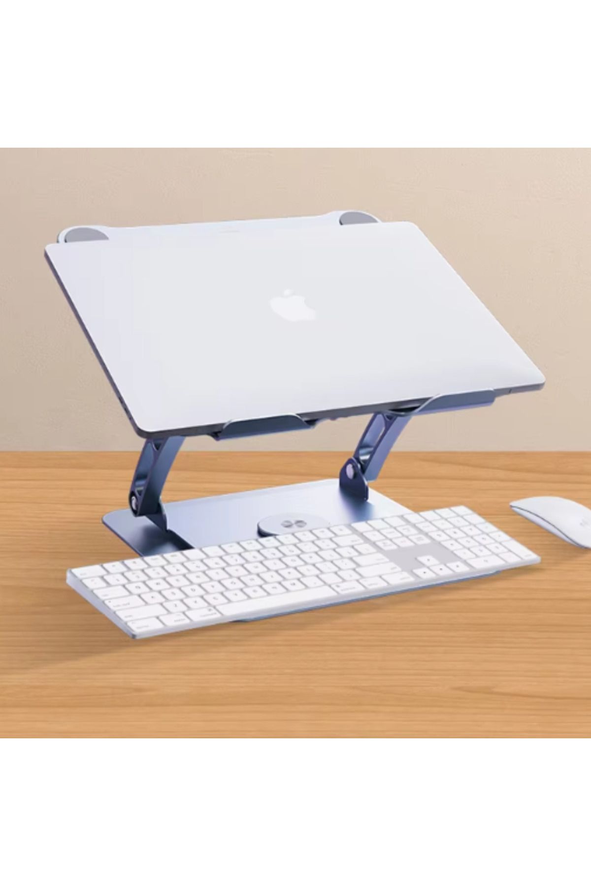 Adsinio-Laptop Cooler, Adsinio, 360° Rotating, Foldable,Adjustable Height, Variable Angle, 2 Fans, Gray 3