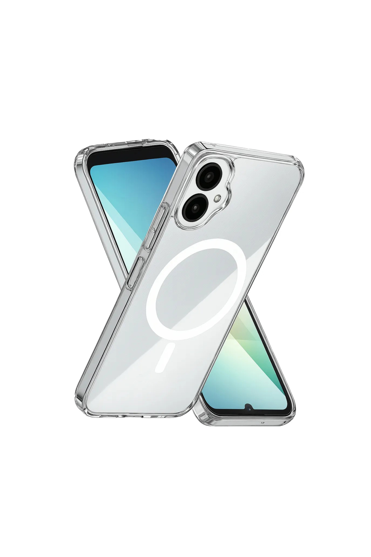 Samsung Galaxy A06 Kablosuz Şarj Destekli Şeffaf Silikon Kapak