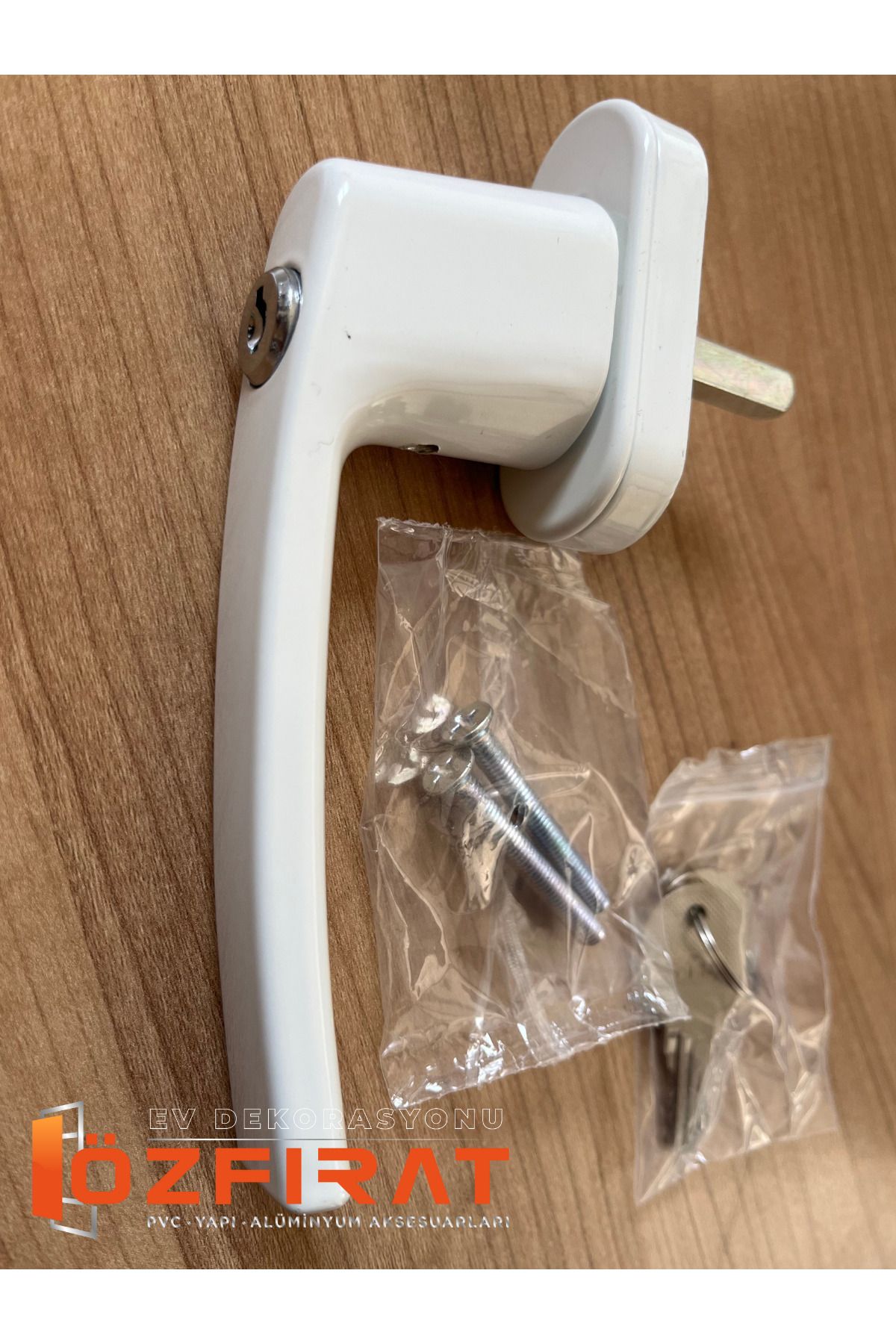 ÖZFIRAT PVC YAPI-Pimapen Pvc Window and Bolkon Door Handle with Lock Single (2 Pieces) 4