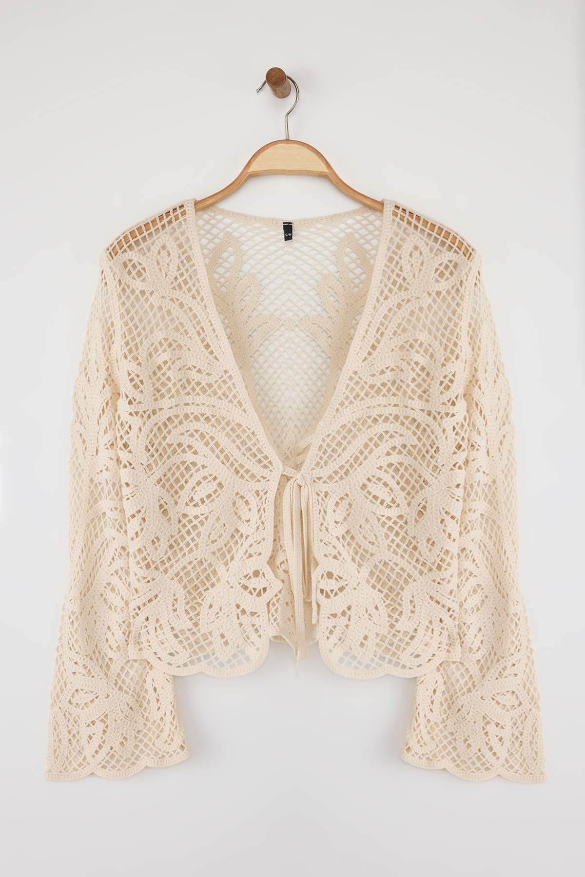 Trendyolmilla  Taş Kroşe Detaylı Triko Hırka TWOSS25HI00016 - Görsel 8