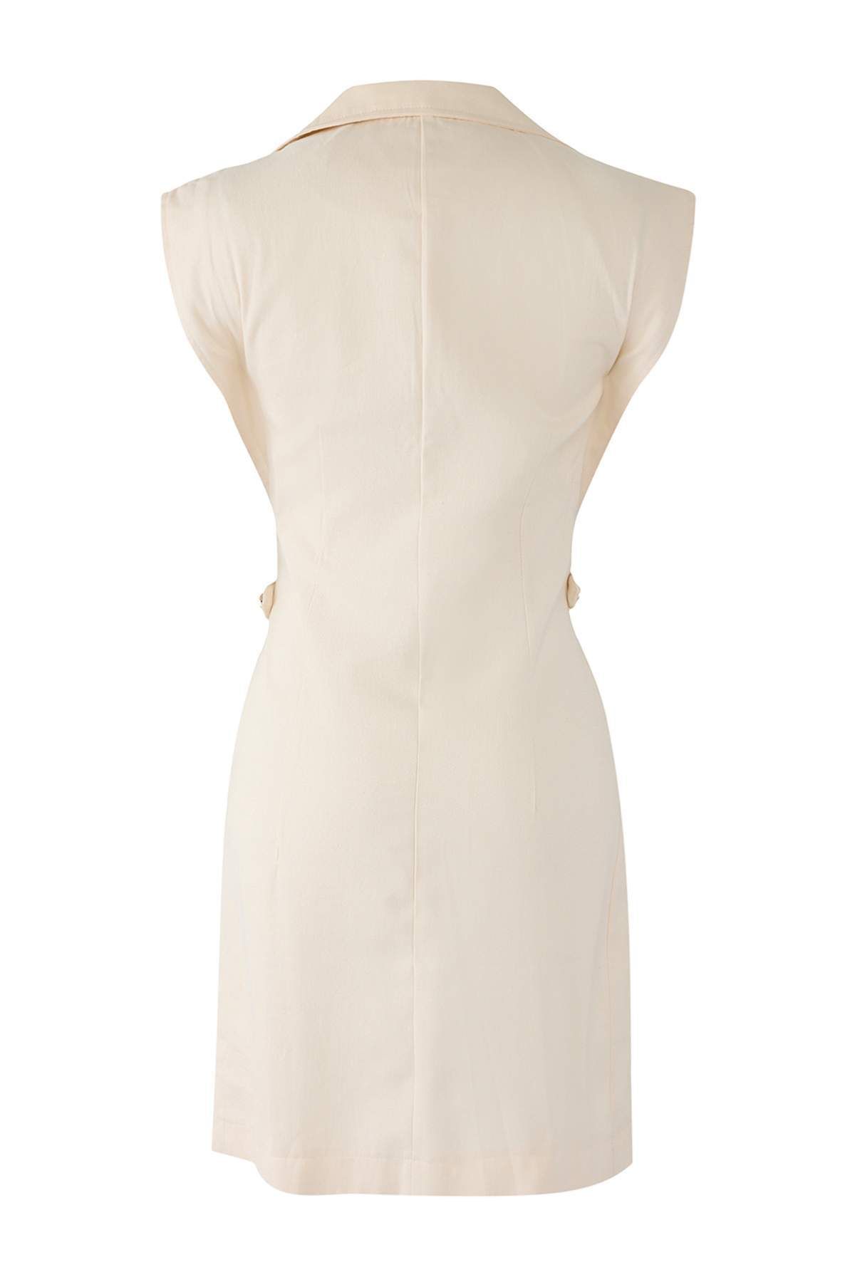 Trendyol Collection-White Button Detailed Gabardine Mini Woven Shirt Dress Twoss22El2970 7