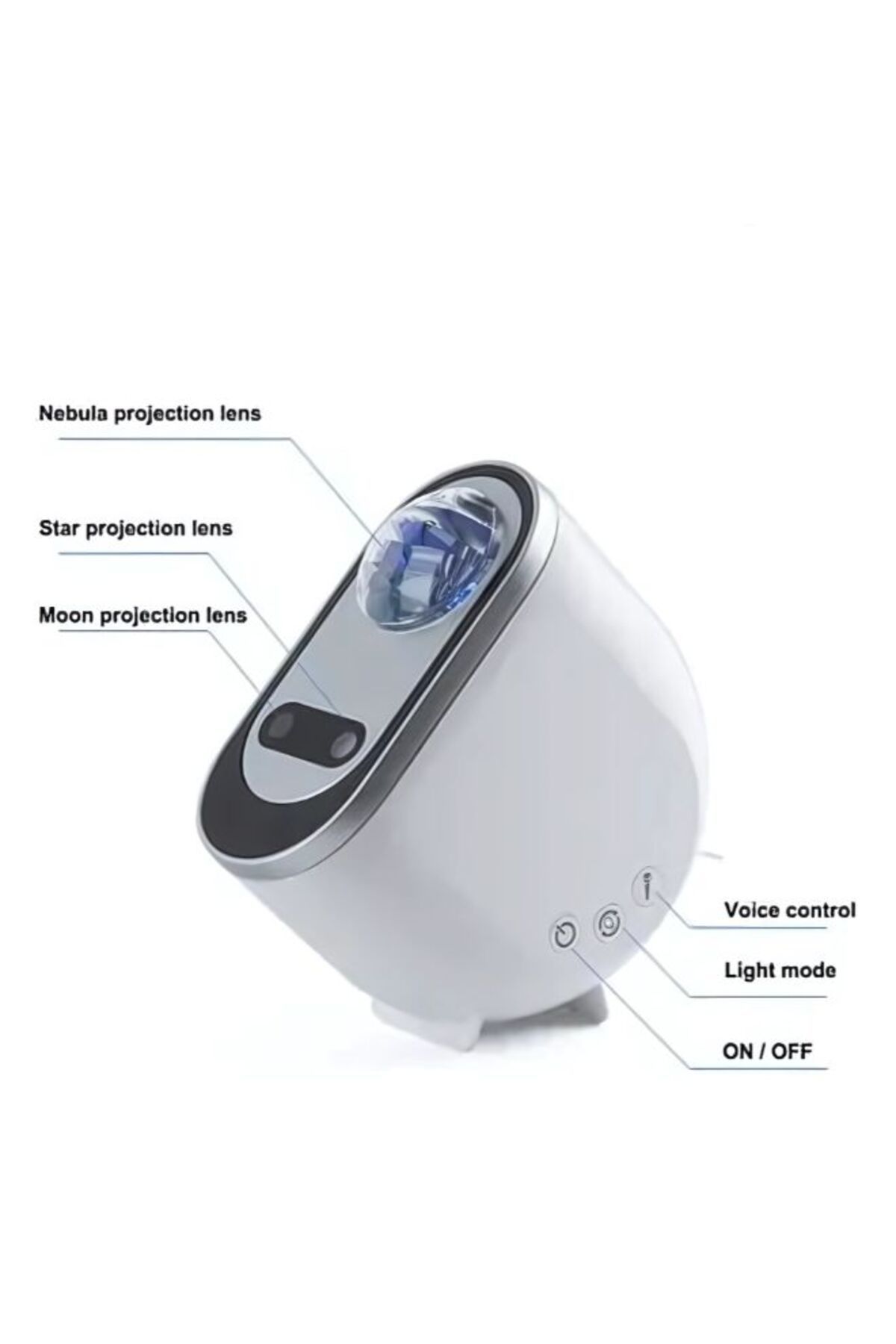 EGG-Galaxy Aurora Projector 3 in 1 LED Northern Lights Star Projector with Bluetooth Speaker & White 4