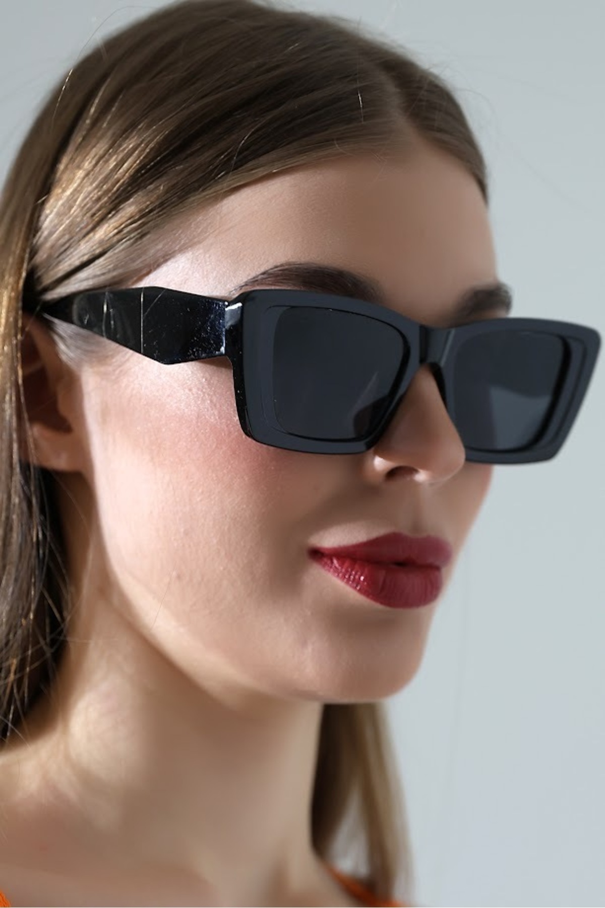 Eyesofia Aloran Unisex Siyah Güneş Gözlüğü görsel 5